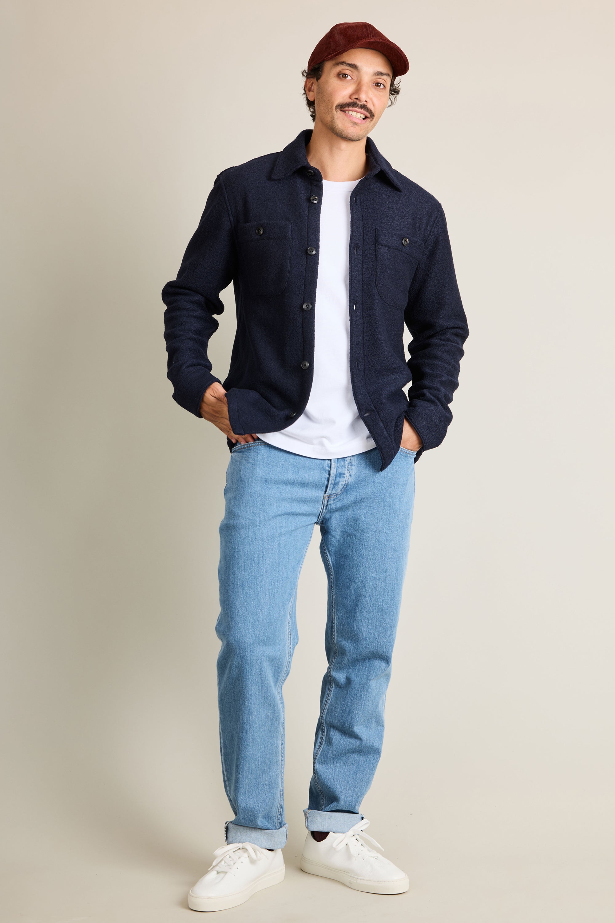 le-pantalon-laine-bleu-marine-surchemise-homme-m-laine-bouillie image 8