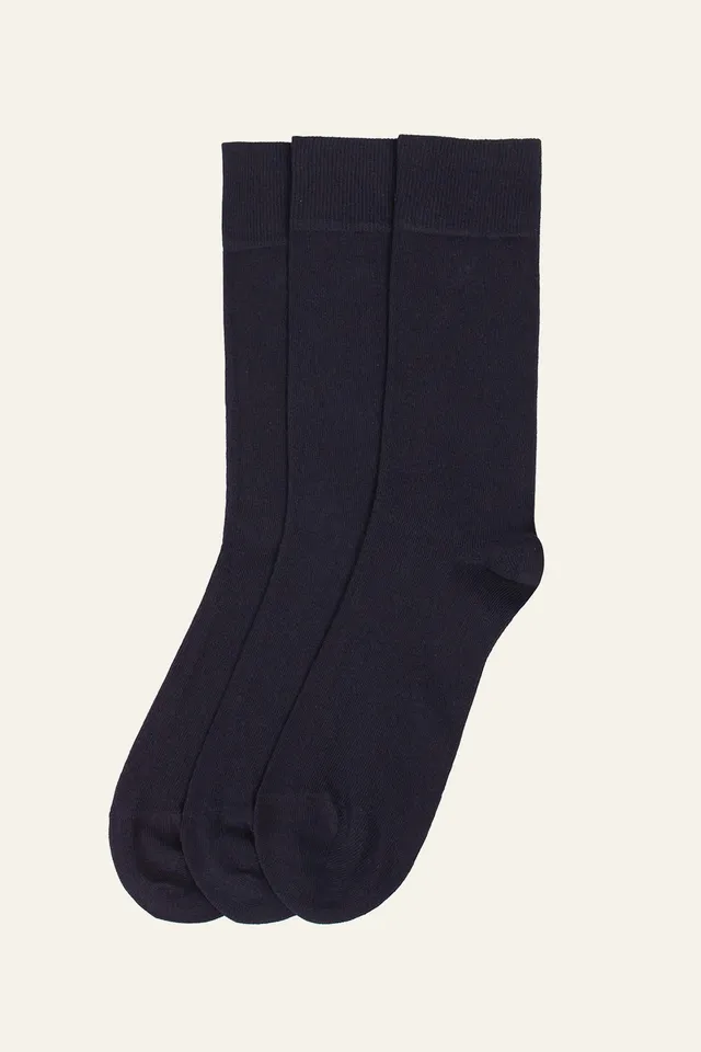 le-pantalon-accessoires-homme-pack-3-chaussettes-bleu-marine image 1