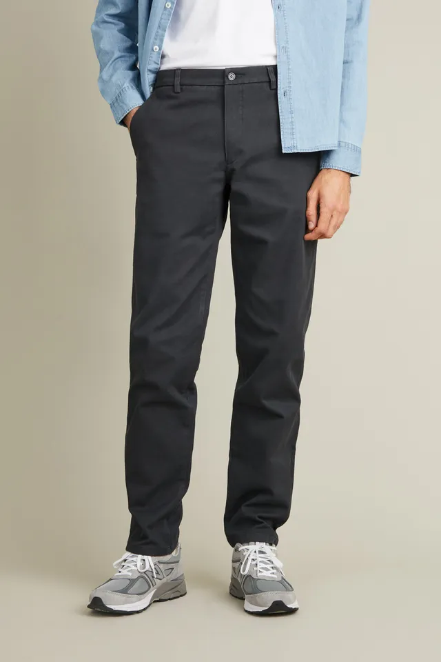 le-pantalon-chino-droit-gris-anthracite-pantalon-homme-coton image 1