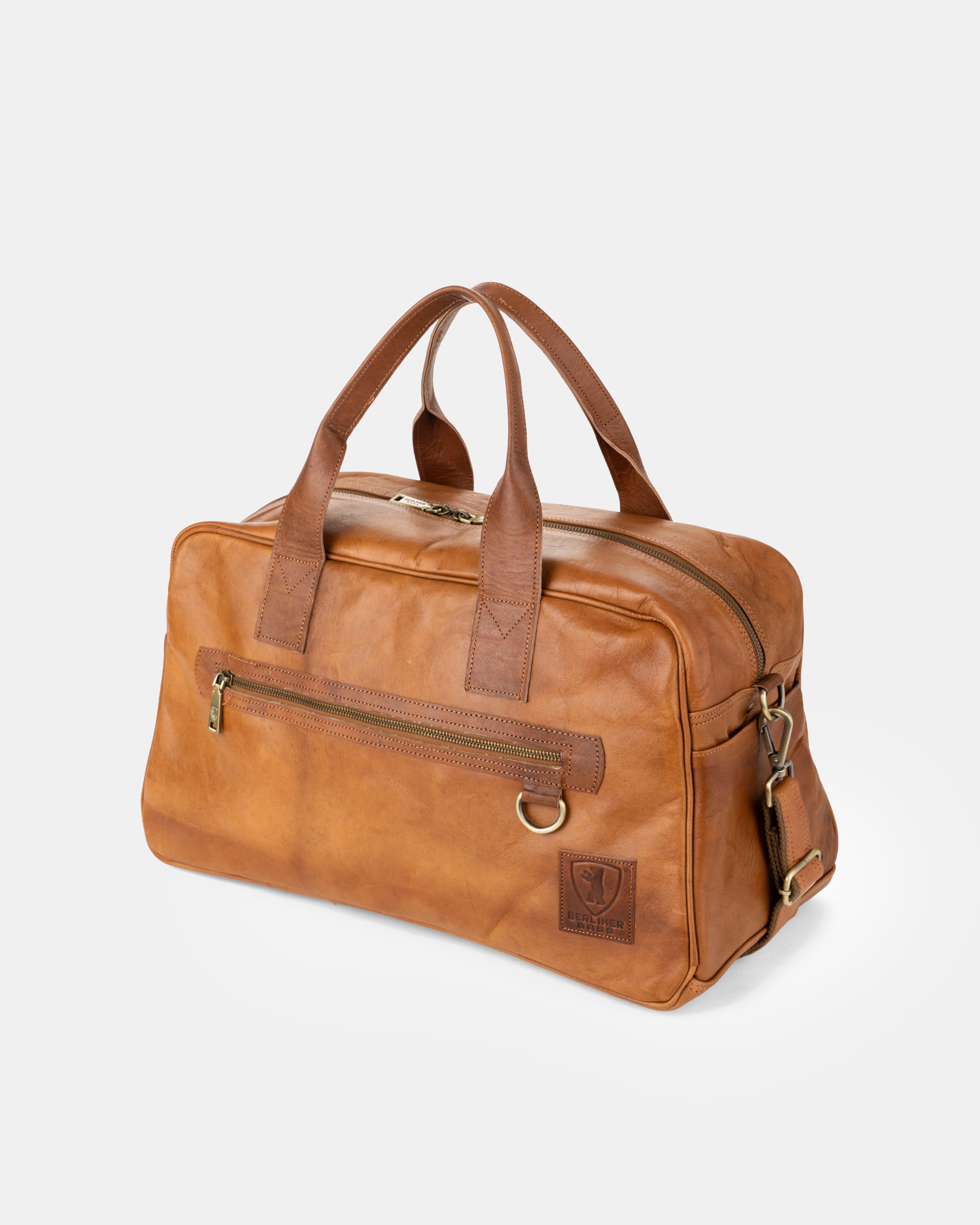 berliner-bags-austin-2-0-sac-voyage-cuir-marron-m image 3