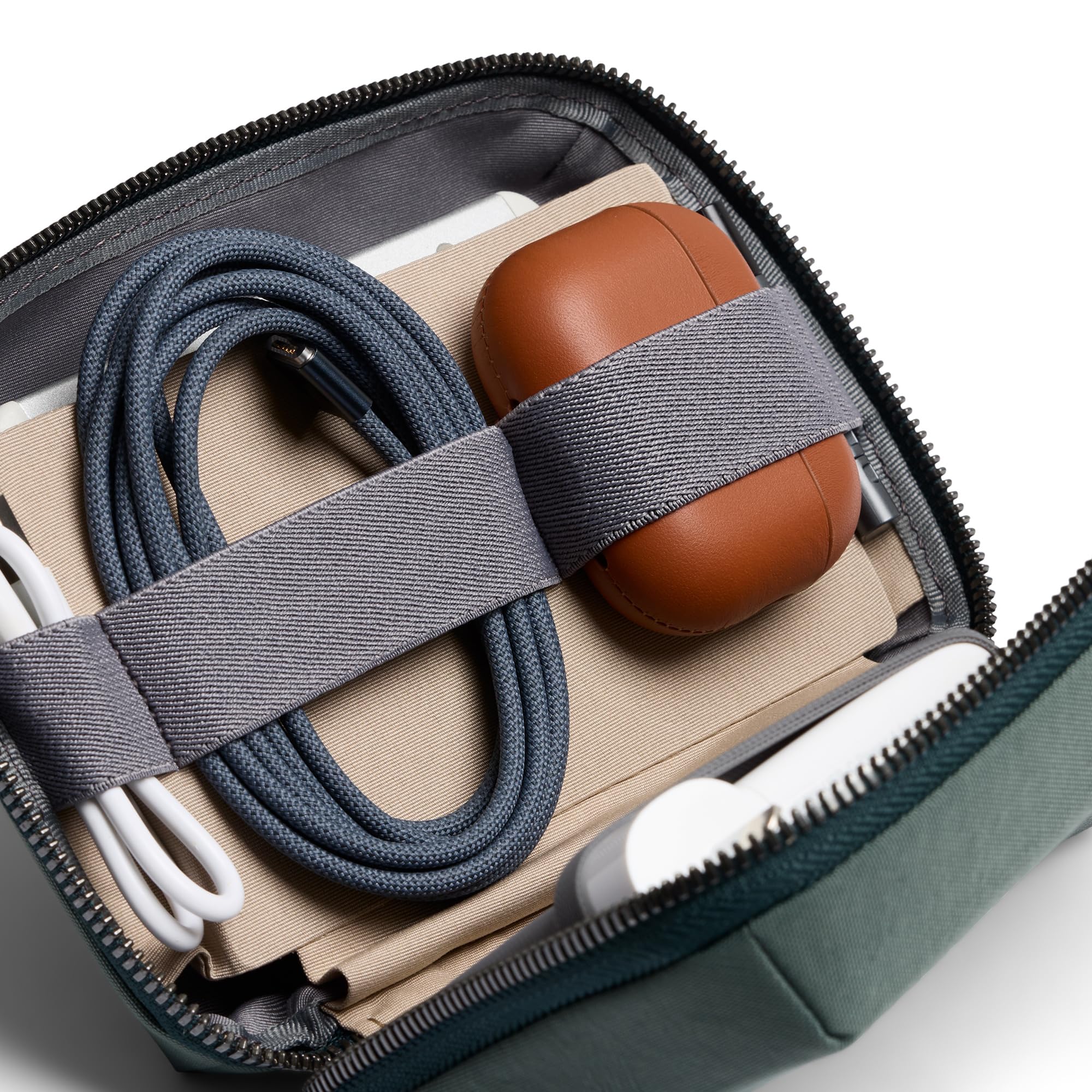 bellroy-tech-kit-compact-trousse-everglade-tissu-recycl image 3