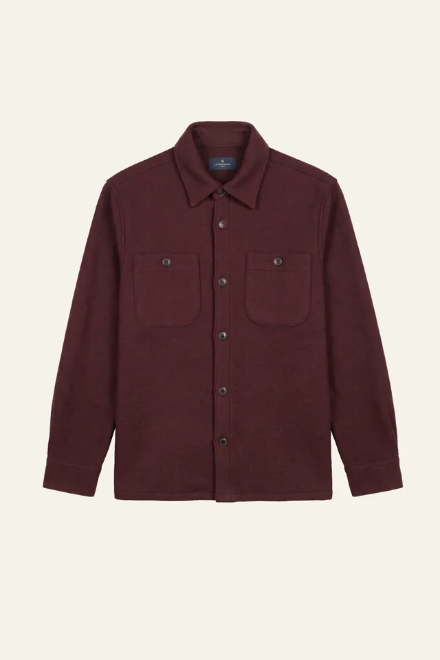 le-pantalon-overshirts-homme-surchemise-laine-surchemise-lie-de-vin image 1