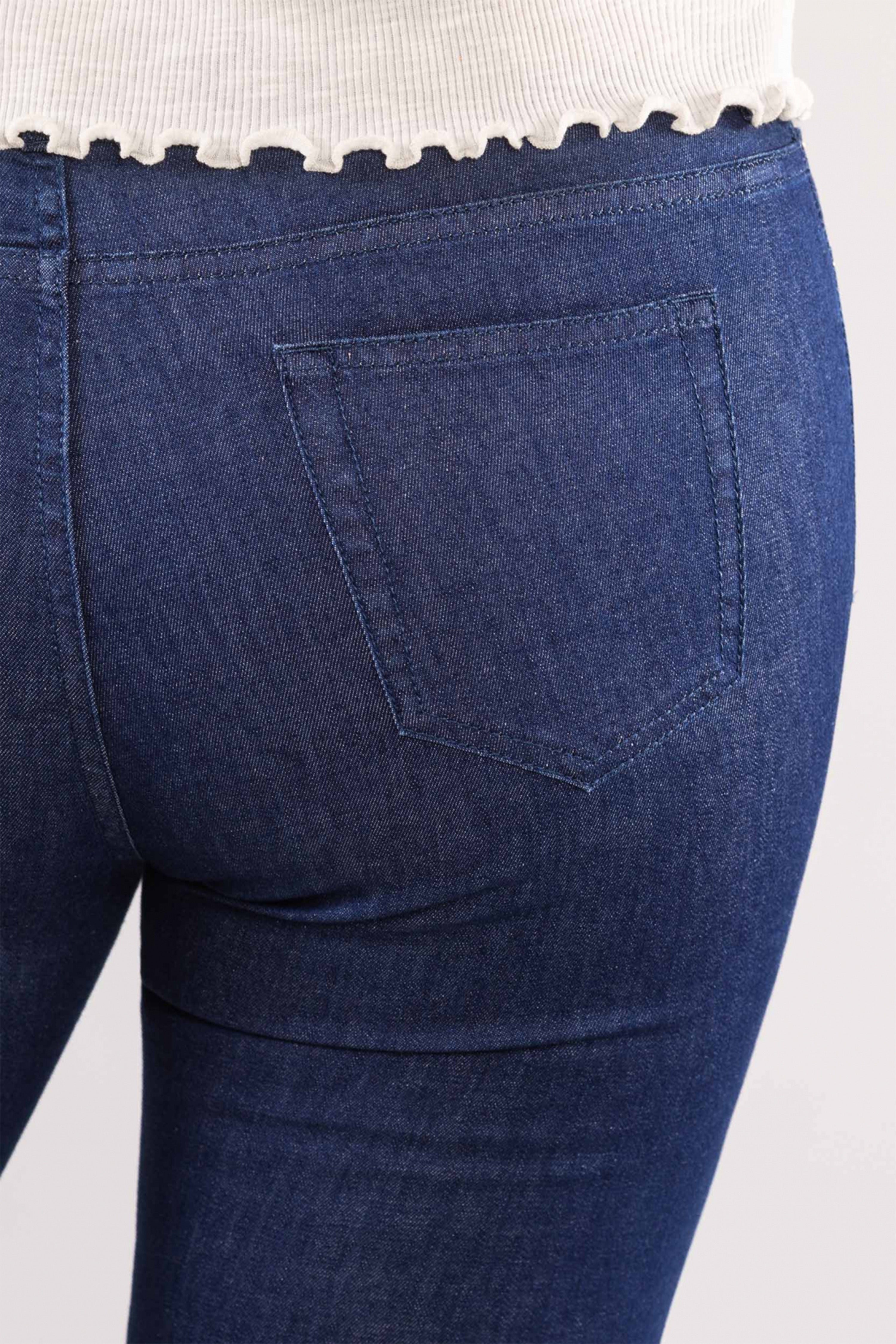 le-pantalon-jeans-homme-jean-slim-jean-bleu-taille-mi-haute-stretch image 3