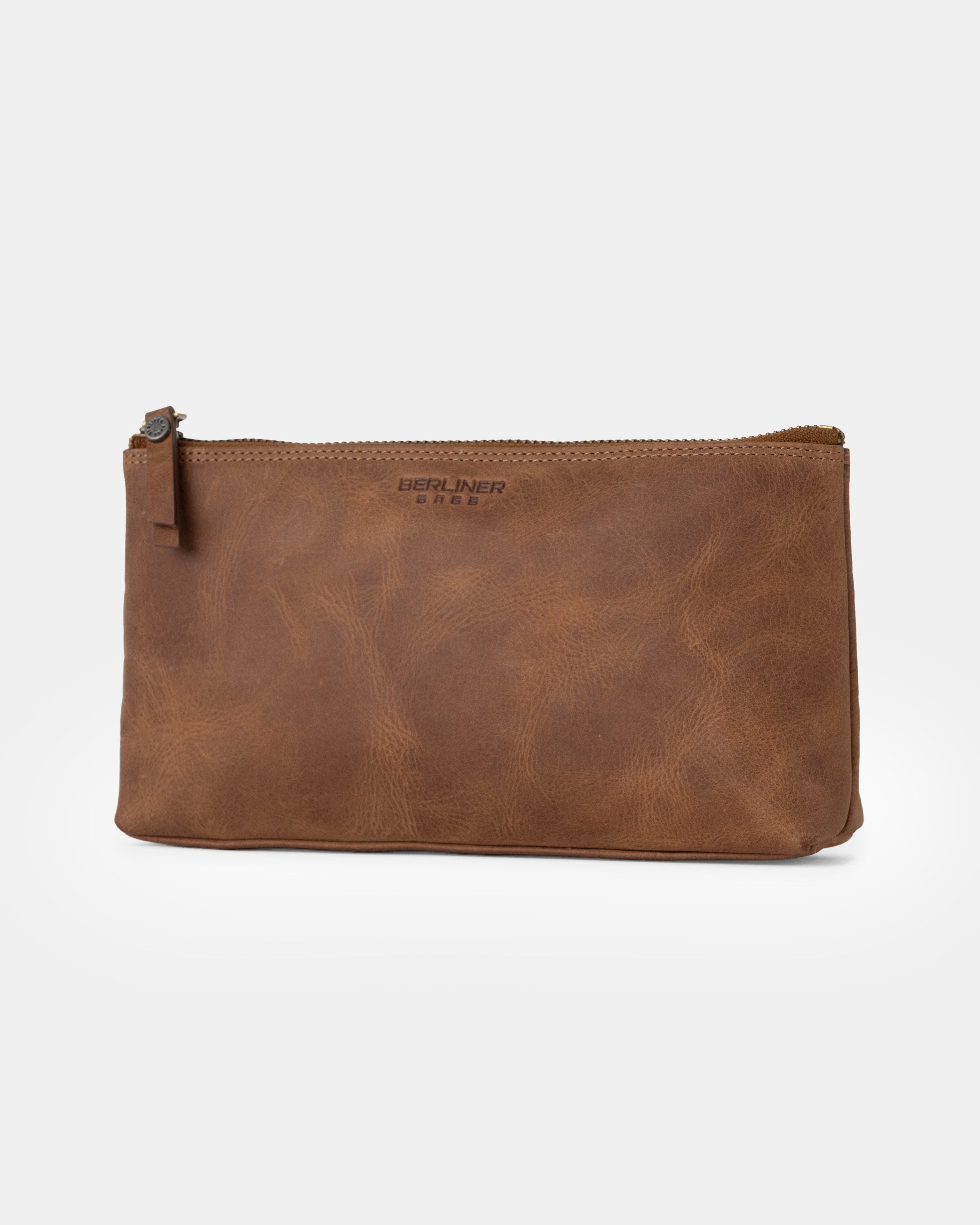 berliner-bags-anna-s-trousse-cuir-camel-coton image 3
