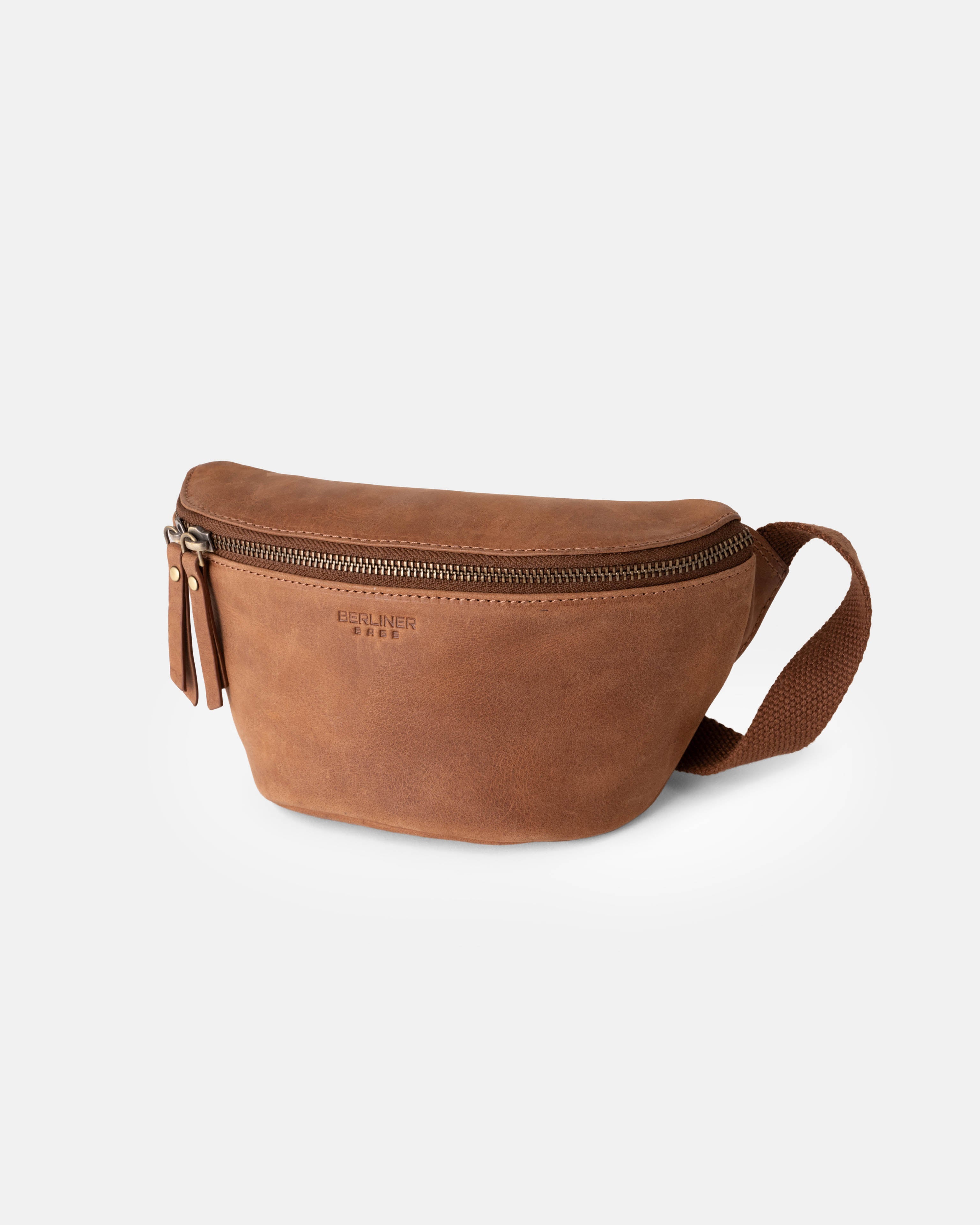 berliner-bags-noah-banane-cuir-camel-vintage-mains-libres image 3