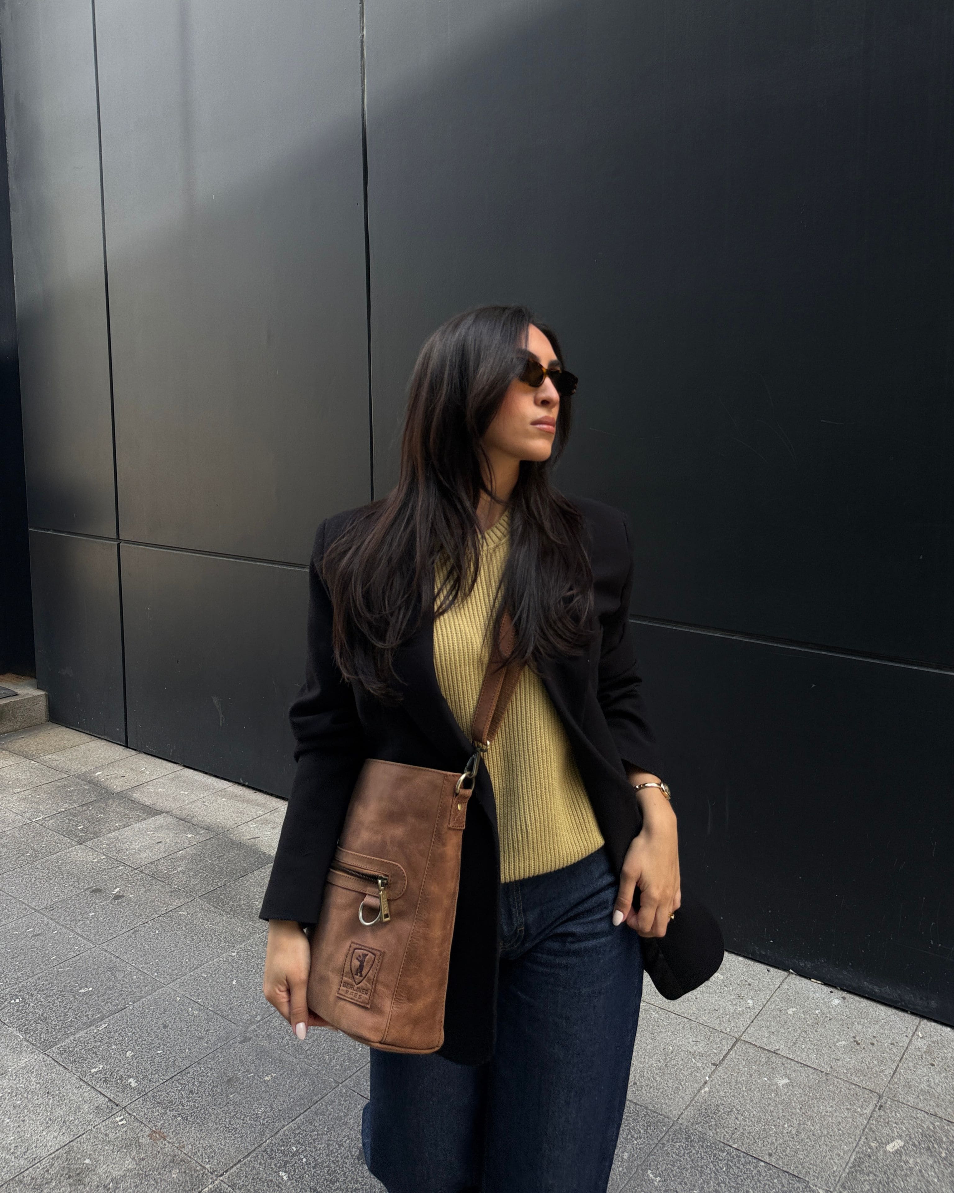 berliner-bags-siena-sac-paule-camel-cuir-vintage-bandouli-re image 2