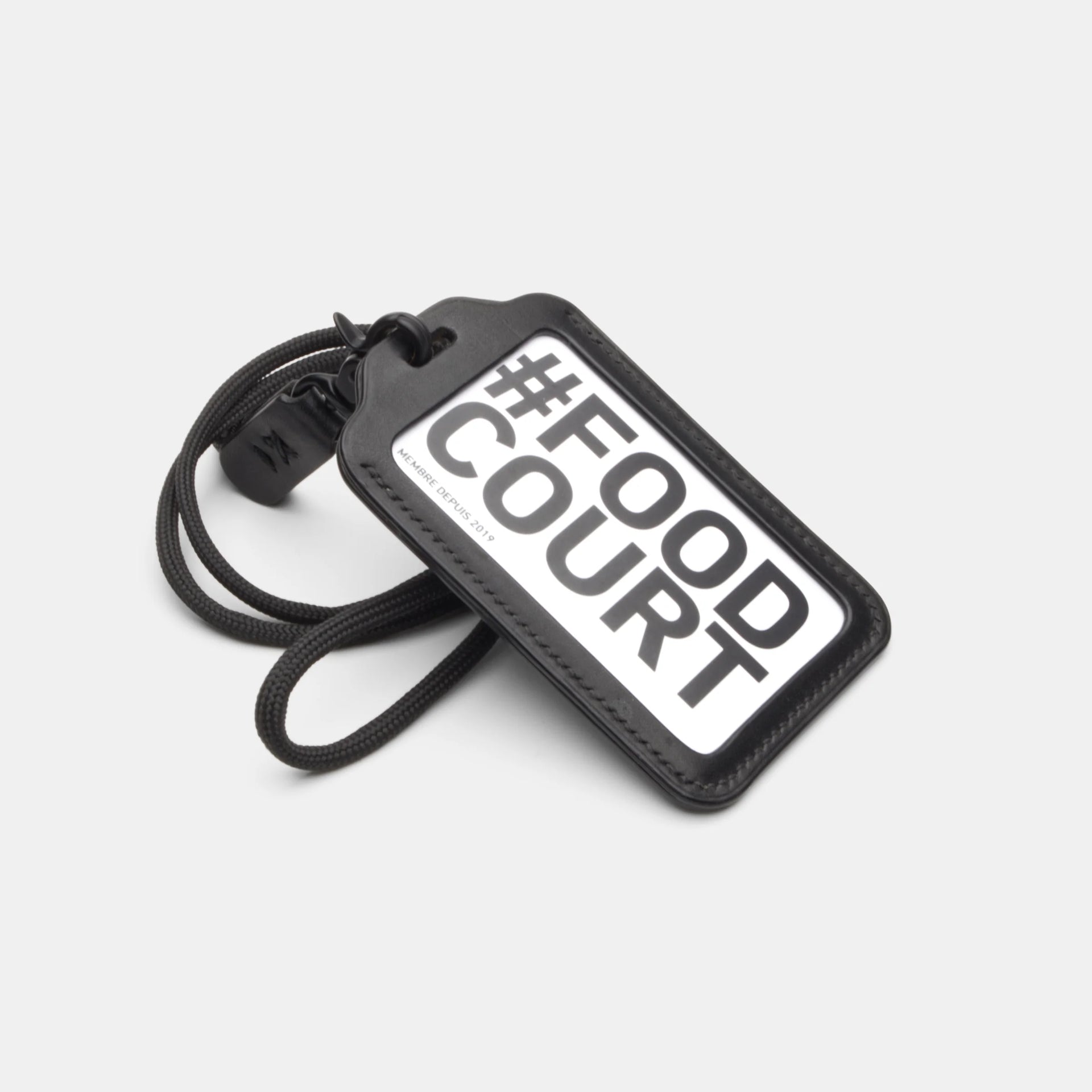 darksails-voyage-porte-badge-cuir-noir-tour-de-cou image 1
