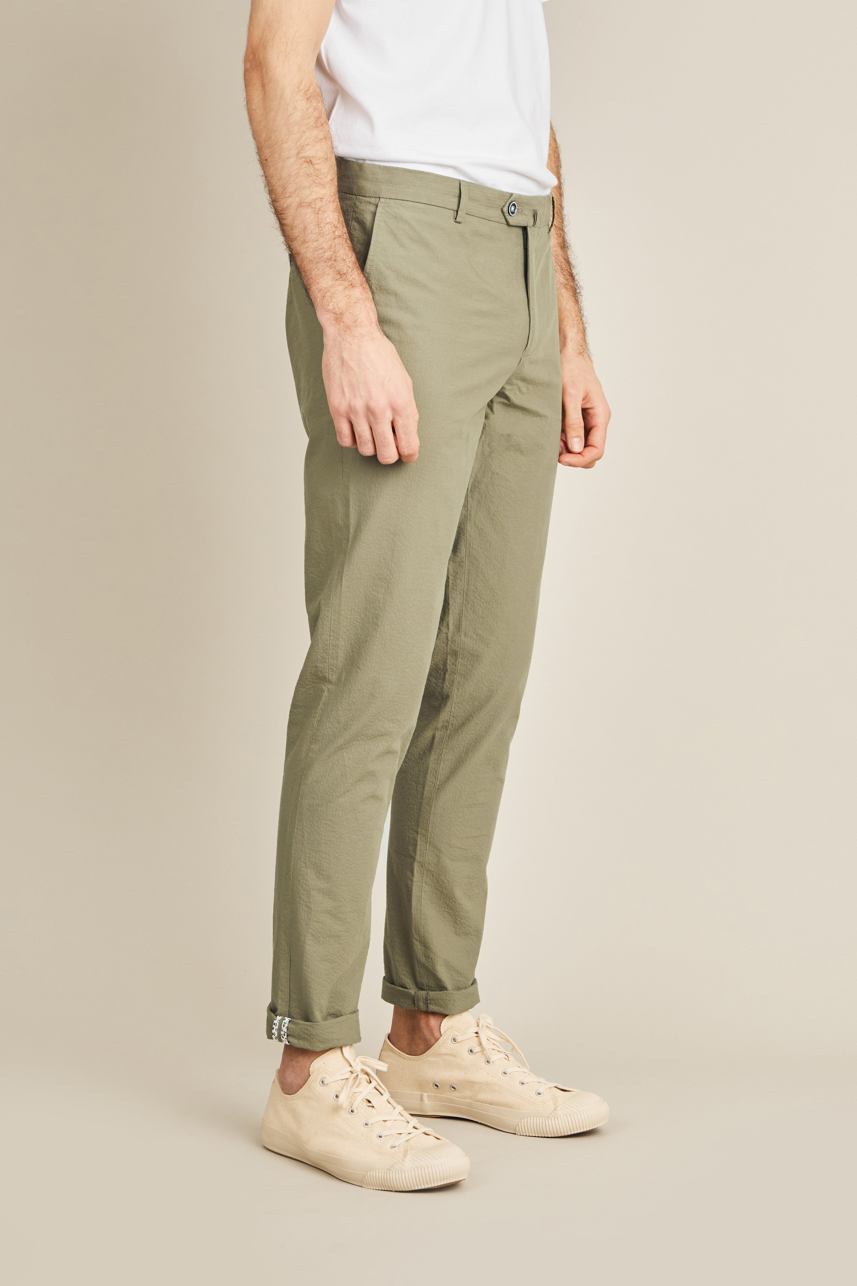 le-pantalon-chinos-homme-chino-seersucker-kaki-coton-t image 4