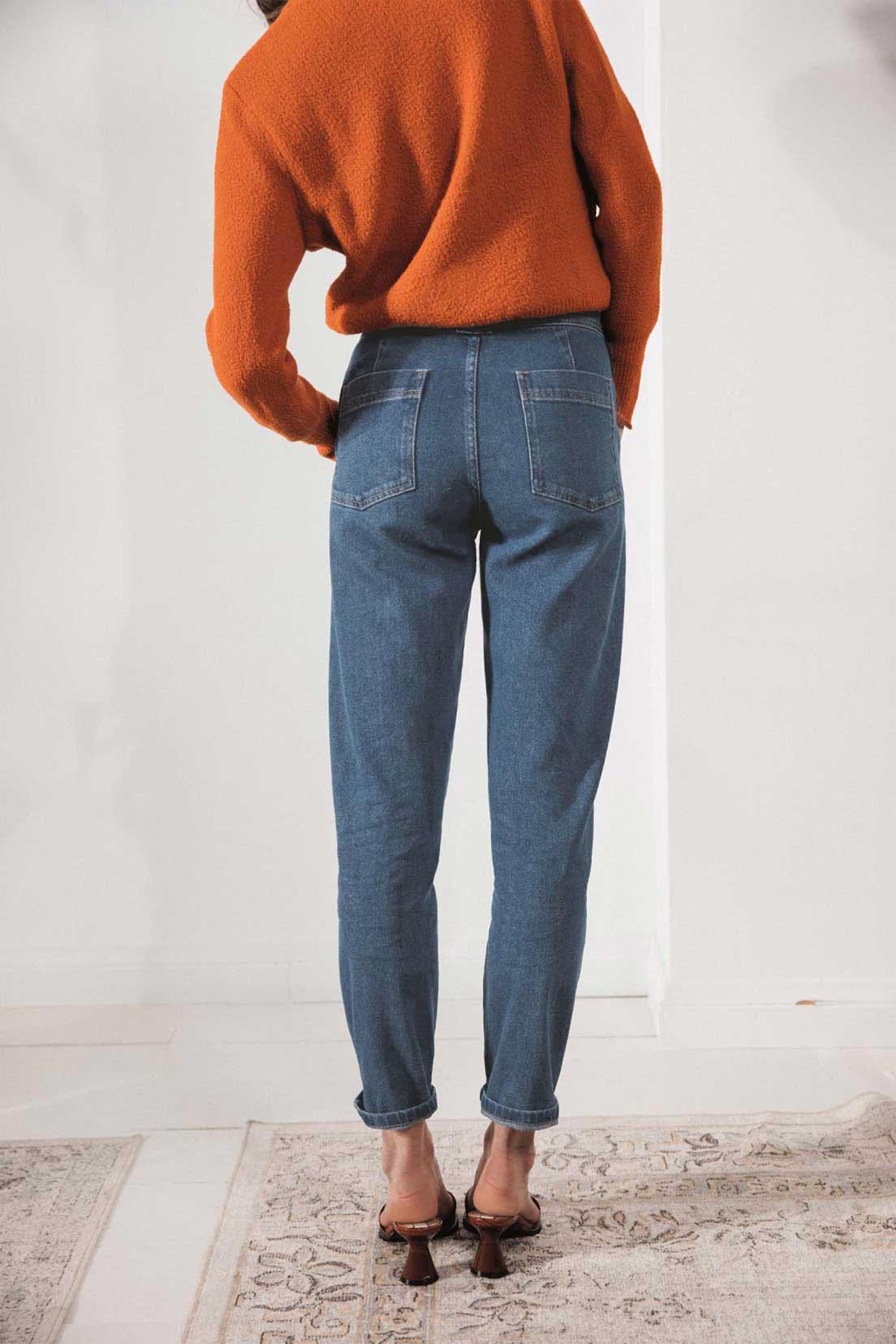 le-pantalon-jean-carotte-jean-homme-bleu-coton-bio image 4