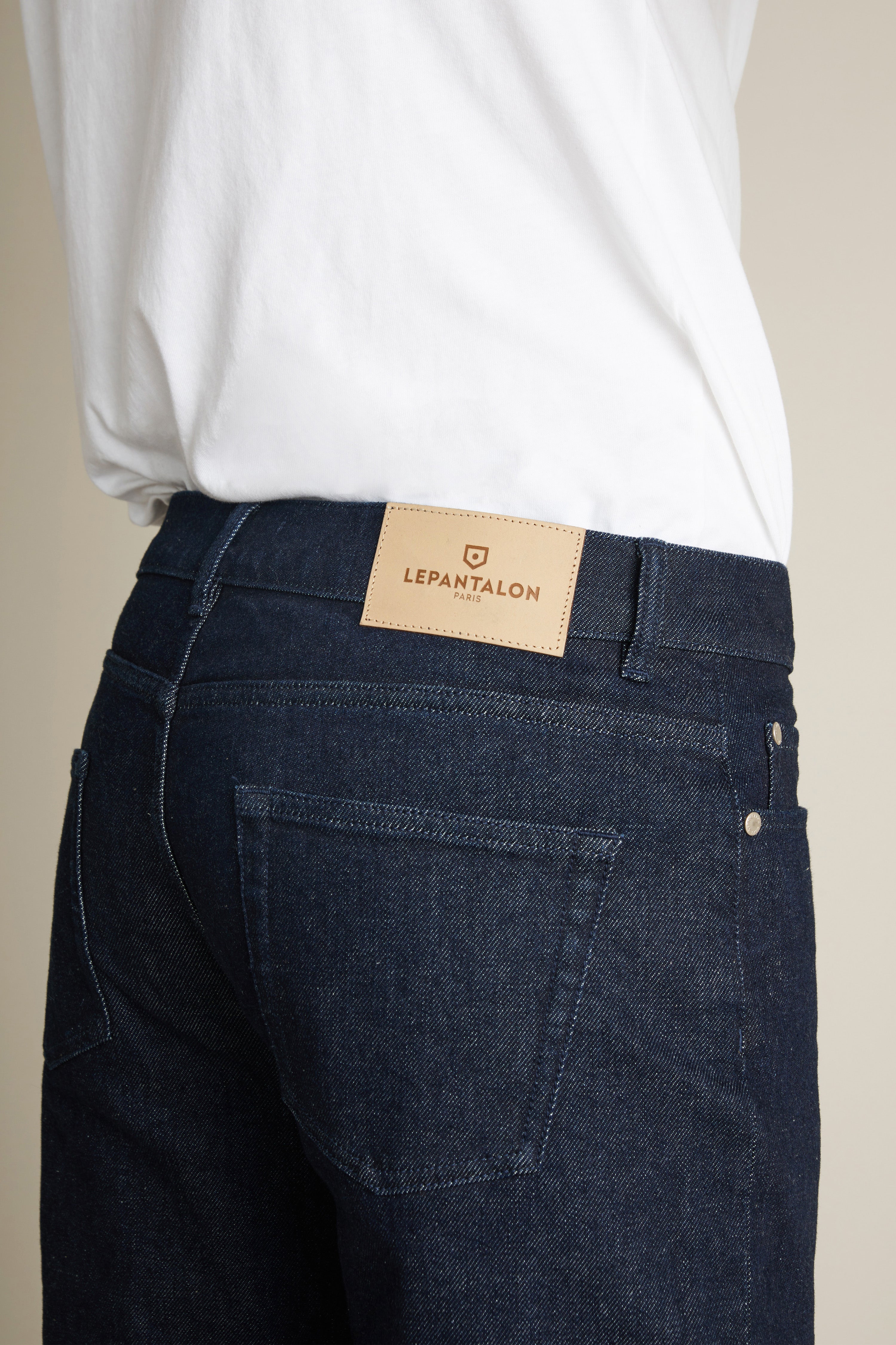 le-pantalon-jeans-homme-jean-classique-bleu-brut-semi-slim image 2