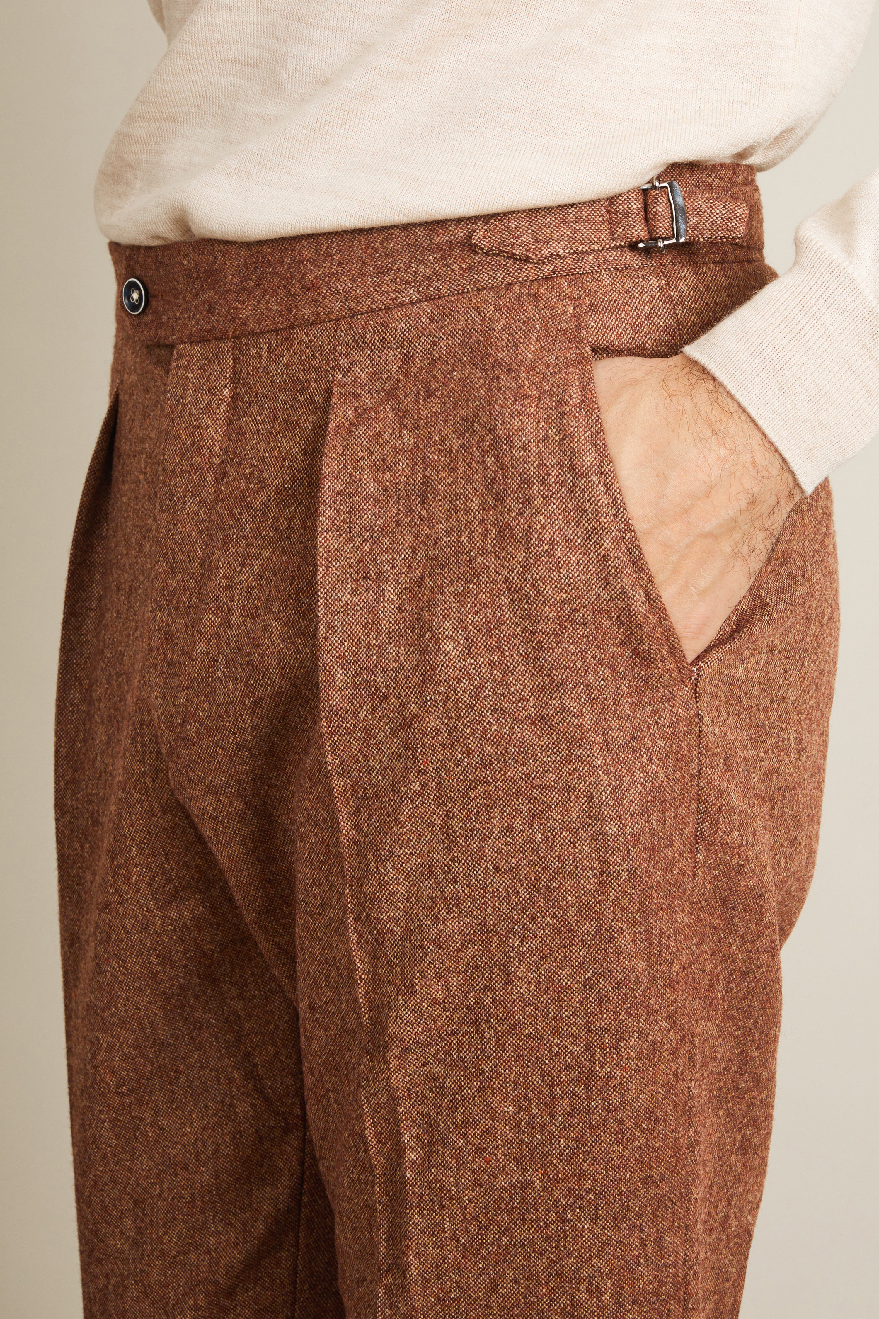 le-pantalon-flanelle-fm-lpfp-5-pantalon-laine-terracotta-pinces image 2
