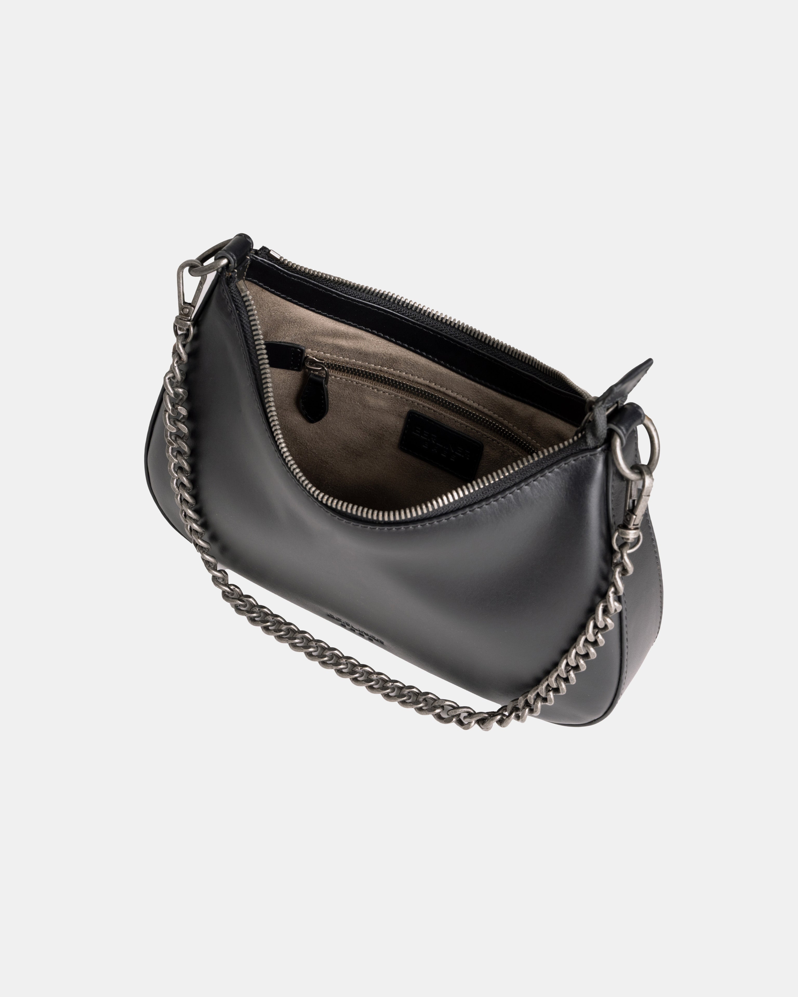 berliner-bags-lola-sac-demi-lune-cuir-noir-cha-ne image 5