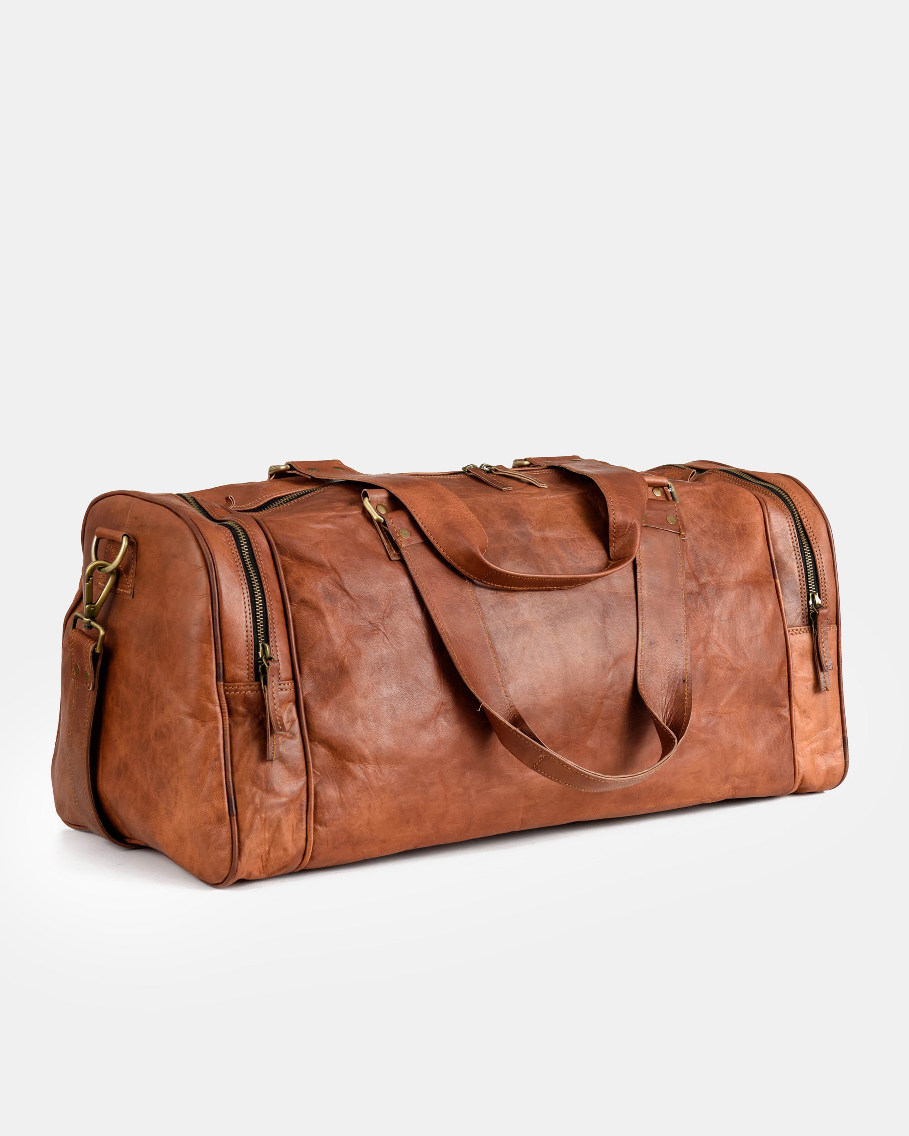 berliner-bags-bergen-sac-voyage-cuir-vintage-brown image 4