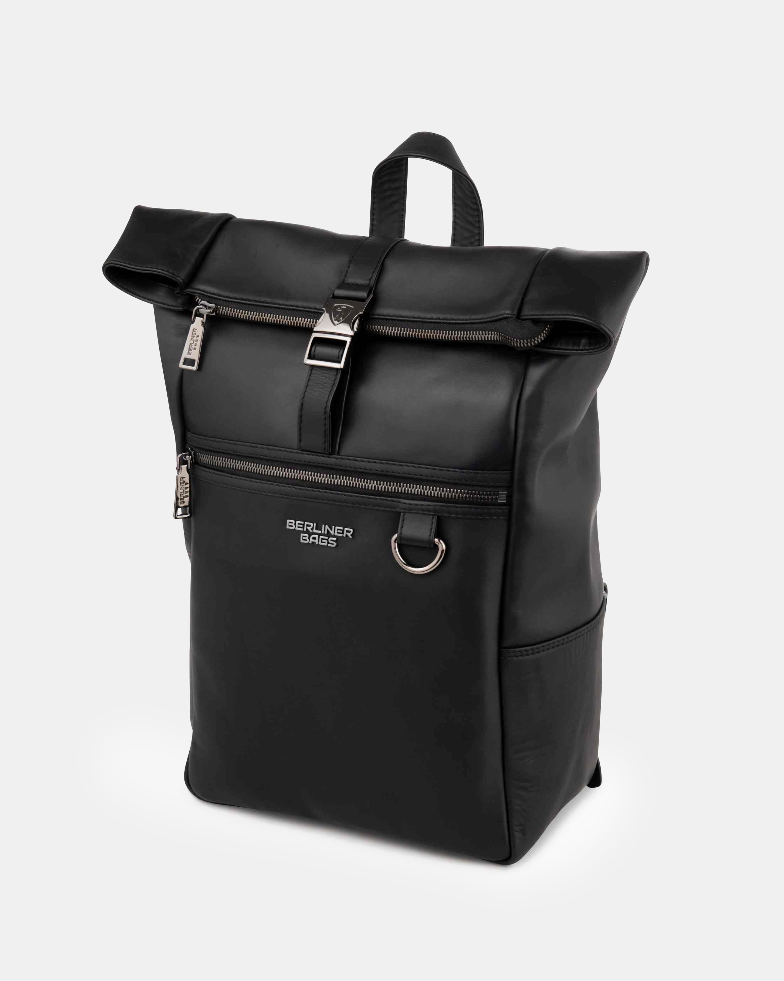 berliner-bags-harlem-sac-dos-cuir-noir-ordinateur image 3
