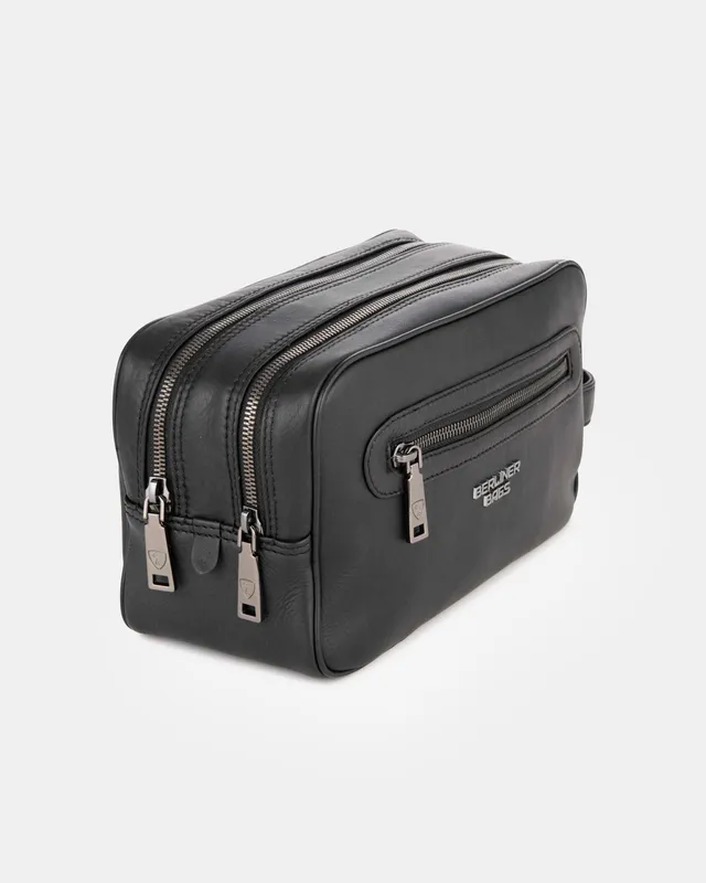 berliner-bags-max-2-trousse-de-toilette-noire-double-zip image 1