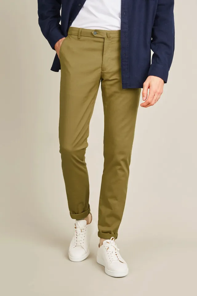 le-pantalon-chino-bronze-pantalon-coton-coupe-semi-slim image 1
