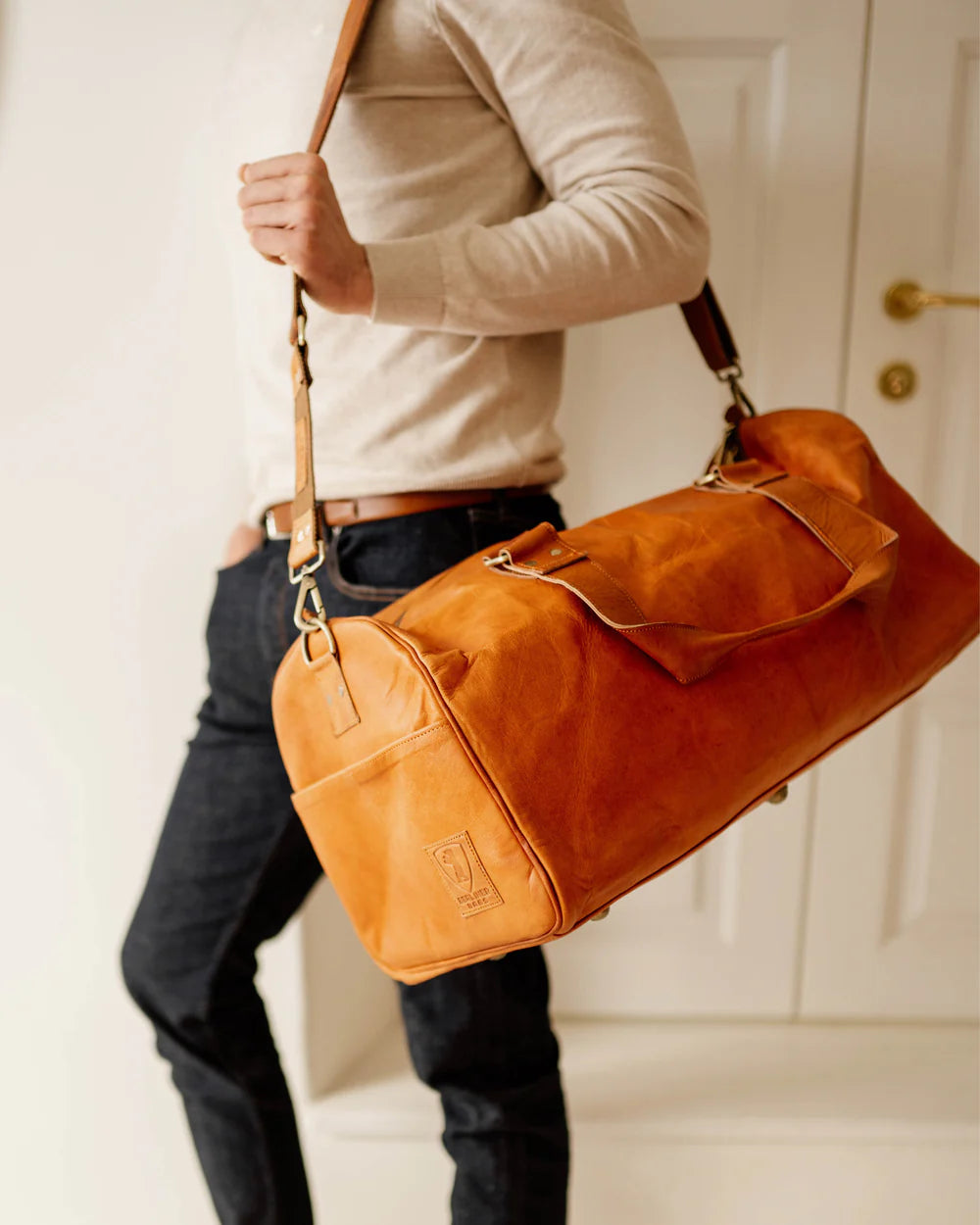 berliner-bags-oslo-sac-de-voyage-cuir-compartiment-chaussures image 2