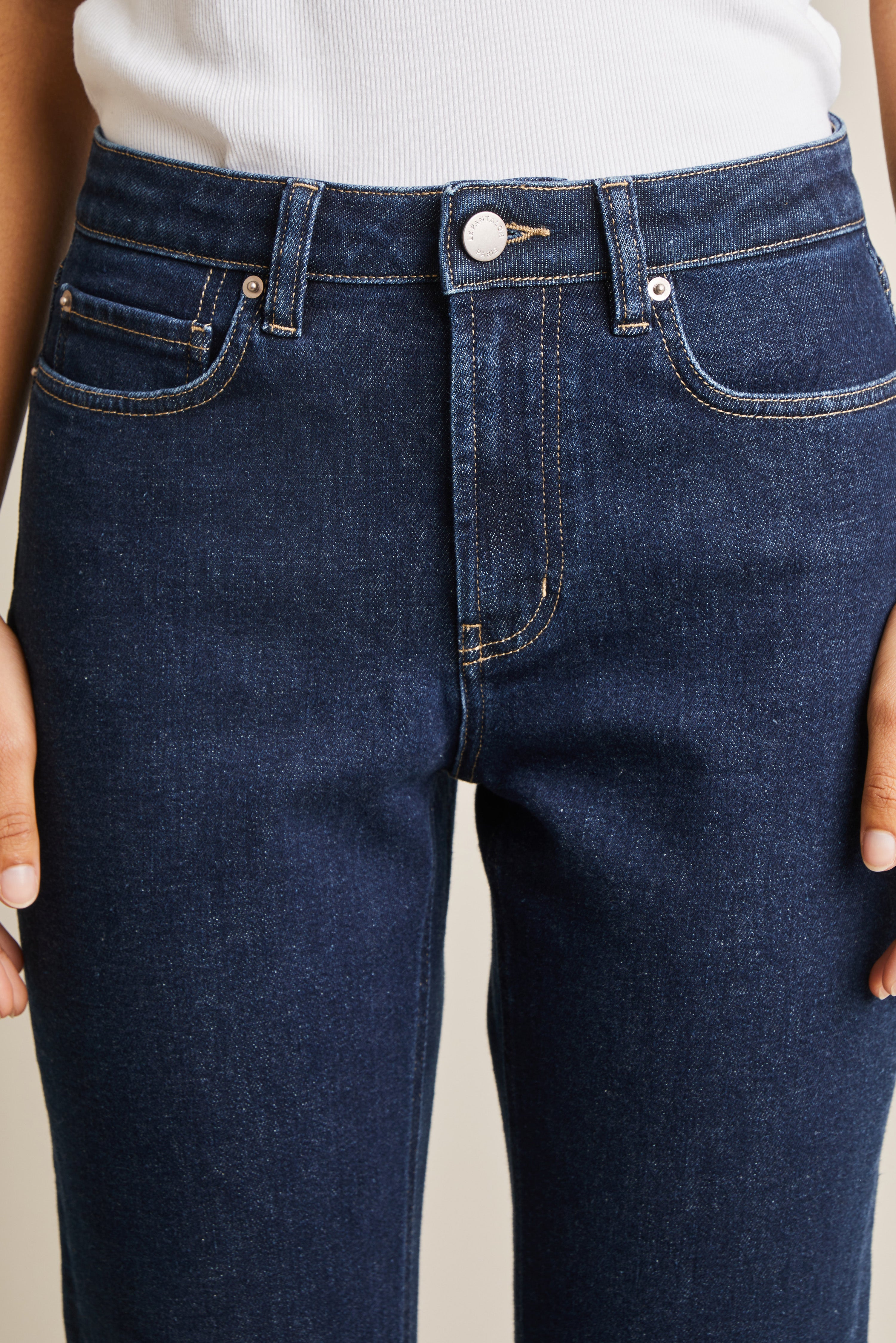 le-pantalon-jeans-femme-jean-girlfriend-bleu-coton-recycl image 3