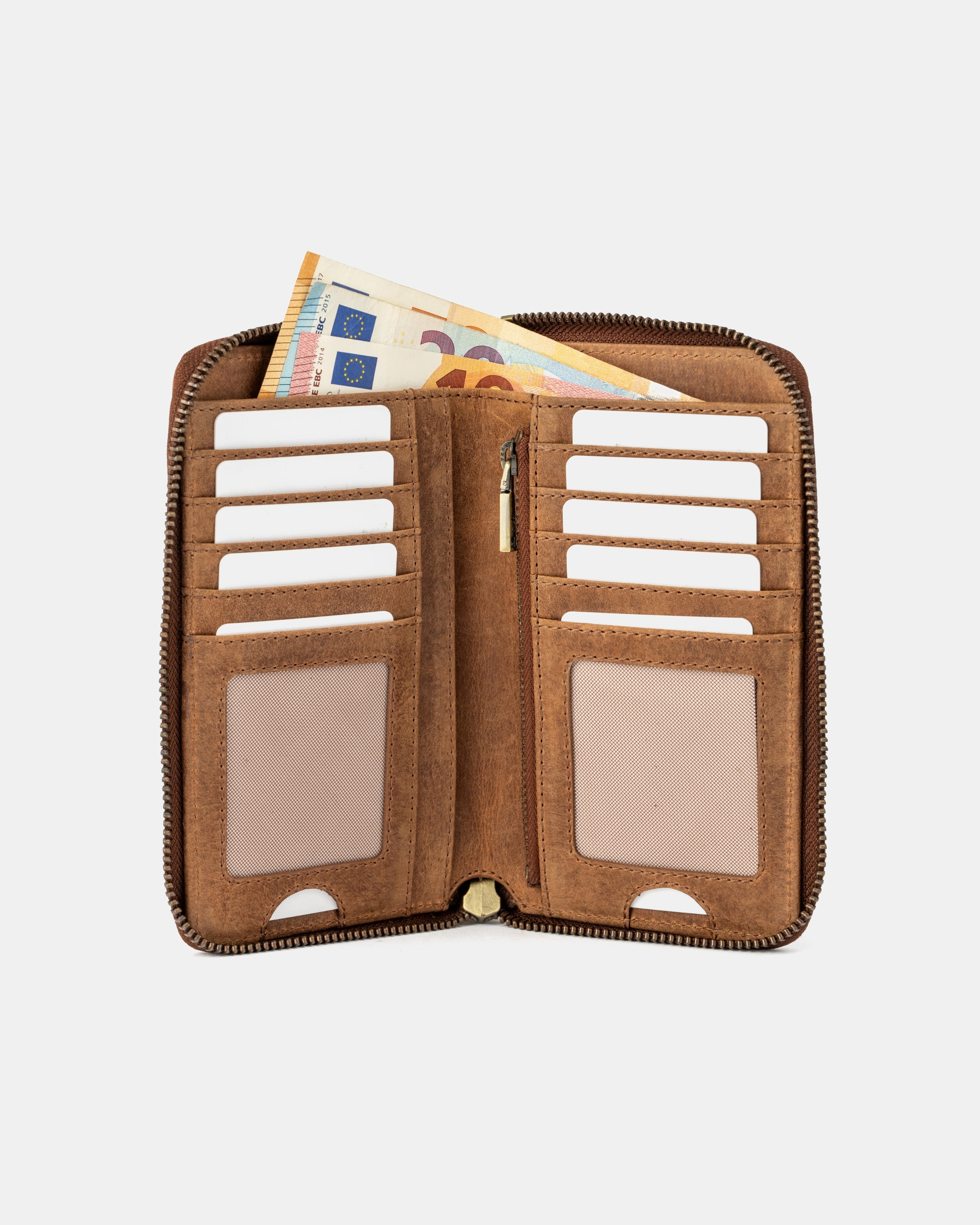 berliner-bags-greta-portefeuille-cuir-camel-zip-rfid image 3
