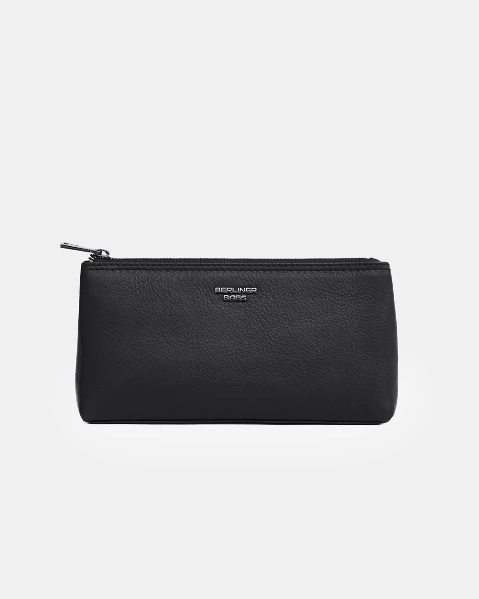 berliner-bags-anna-xs-mini-trousse-cuir-noir-coton image 1