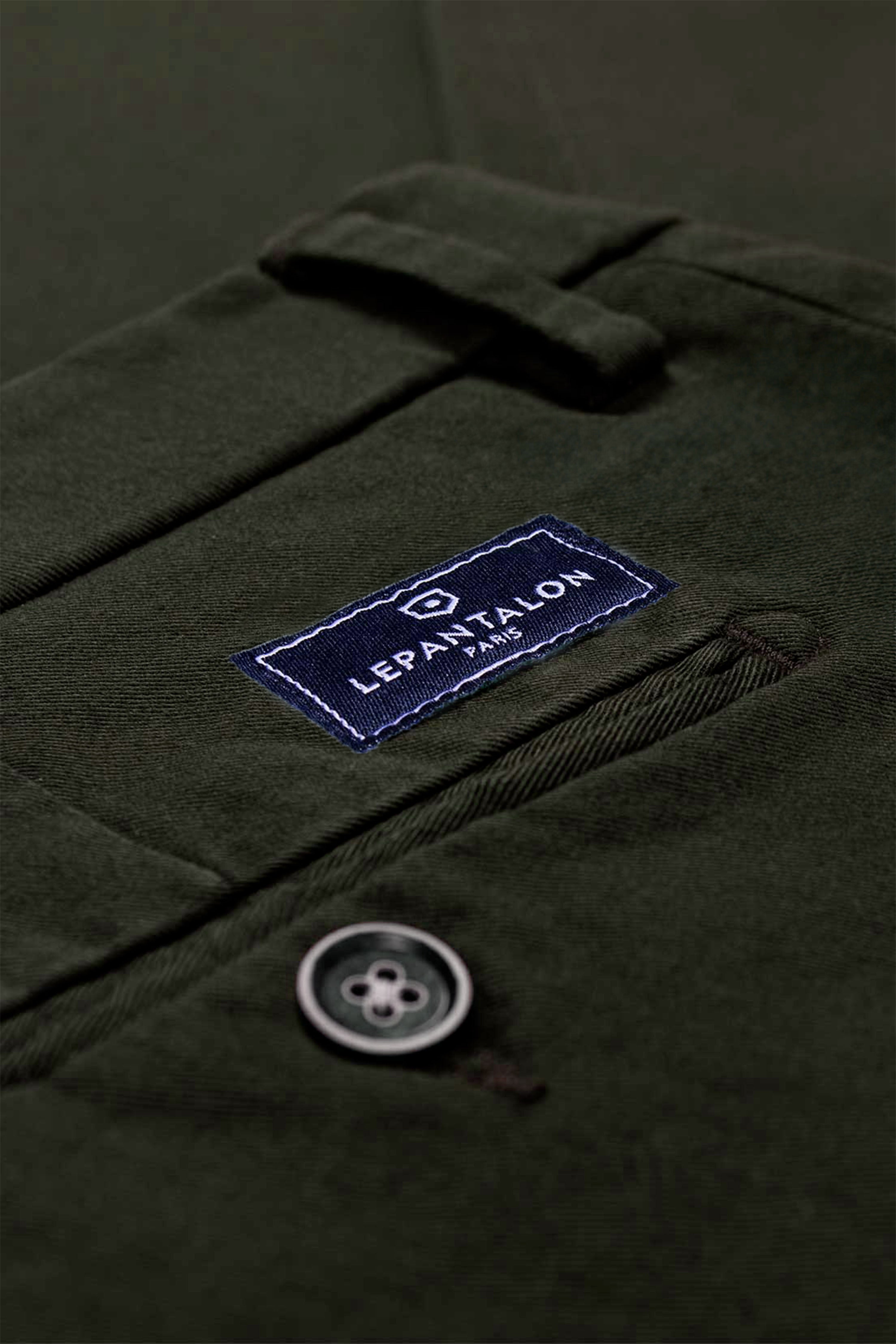 le-pantalon-chino-vert-sapin-pantalon-chino-homme-coton-stretch image 3