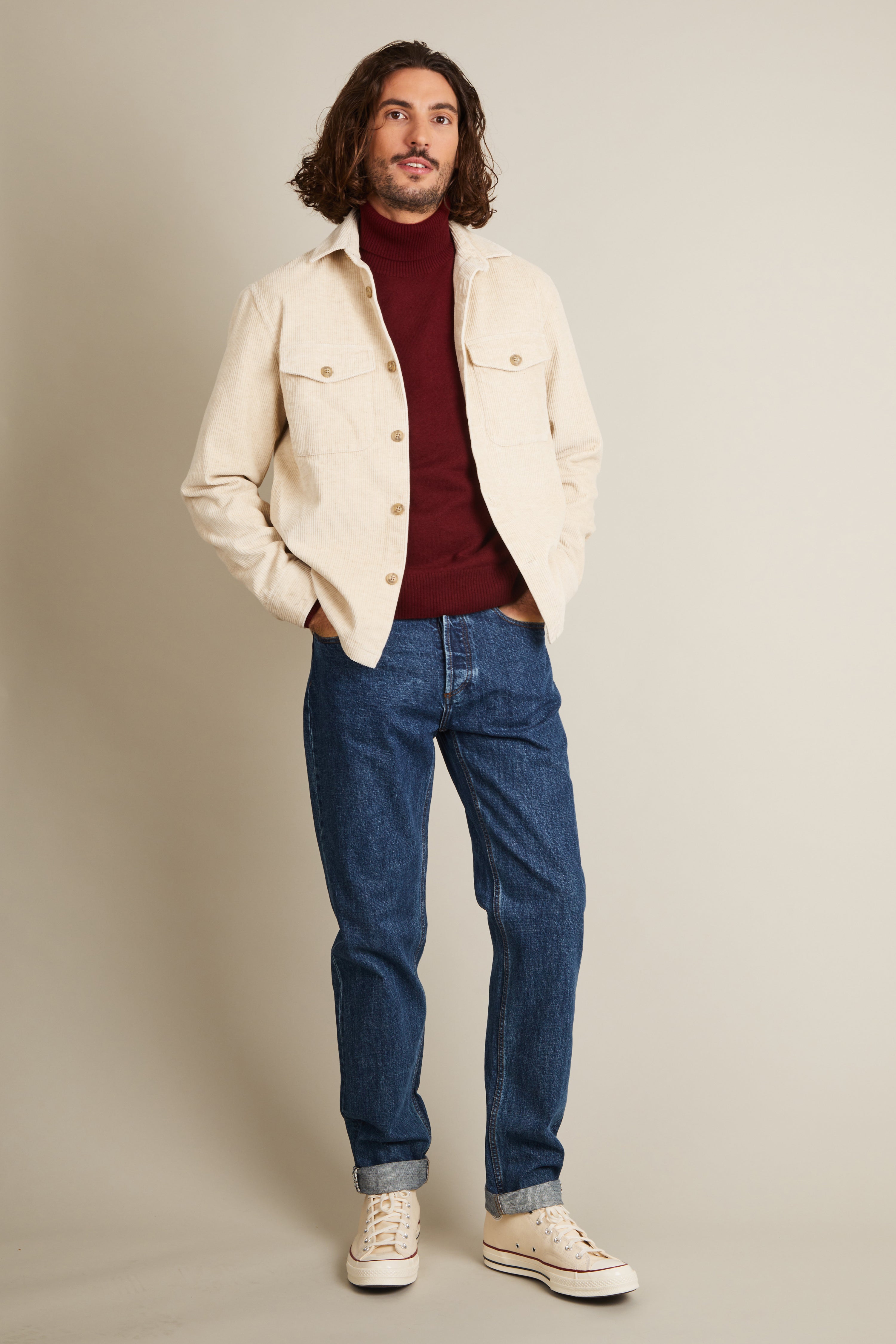 le-pantalon-jean-droit-bleu-stone-100-coton-bio-gots image 2