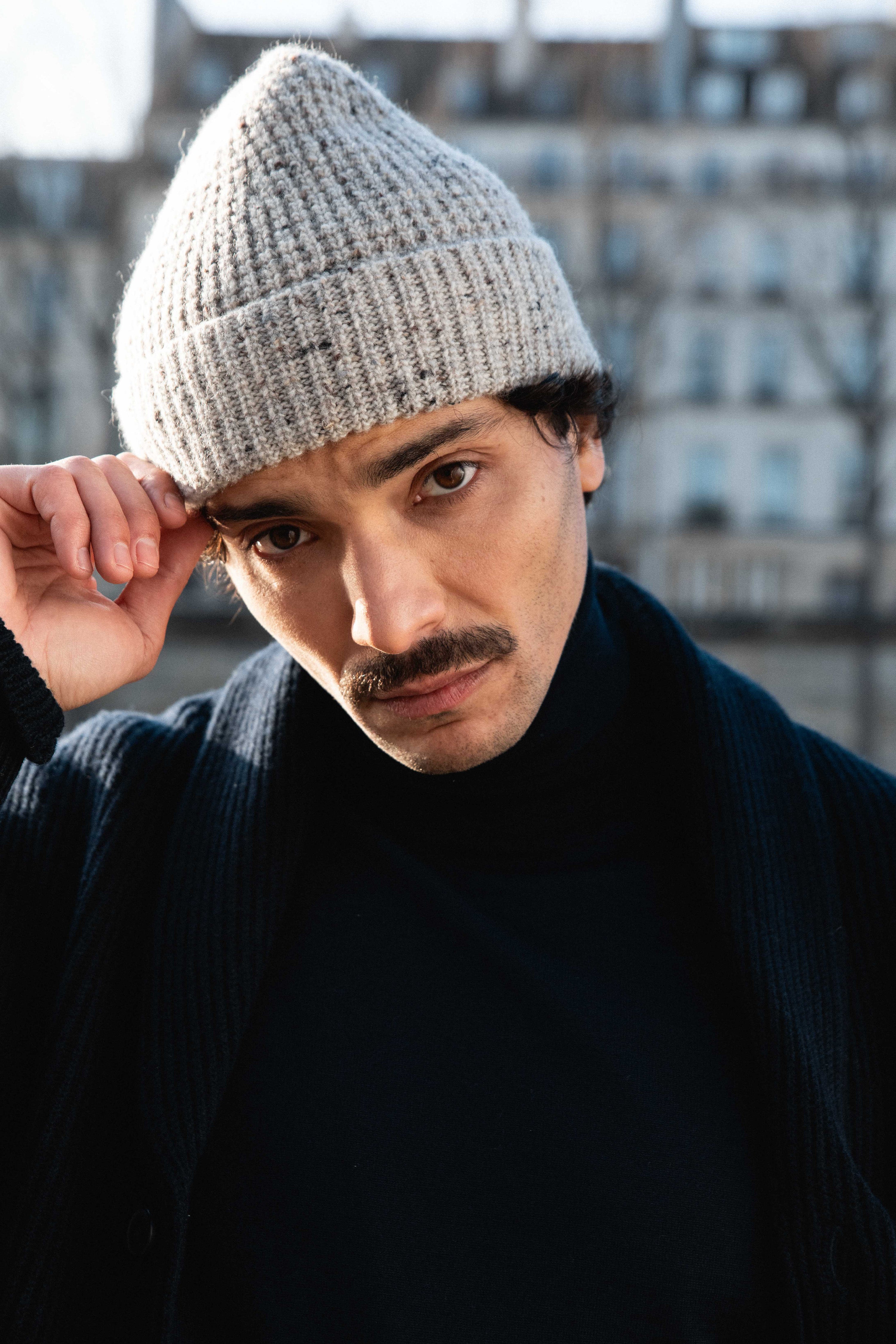 le-pantalon-bonnet-gris-bonnet-laine-m-rinos-homme image 2