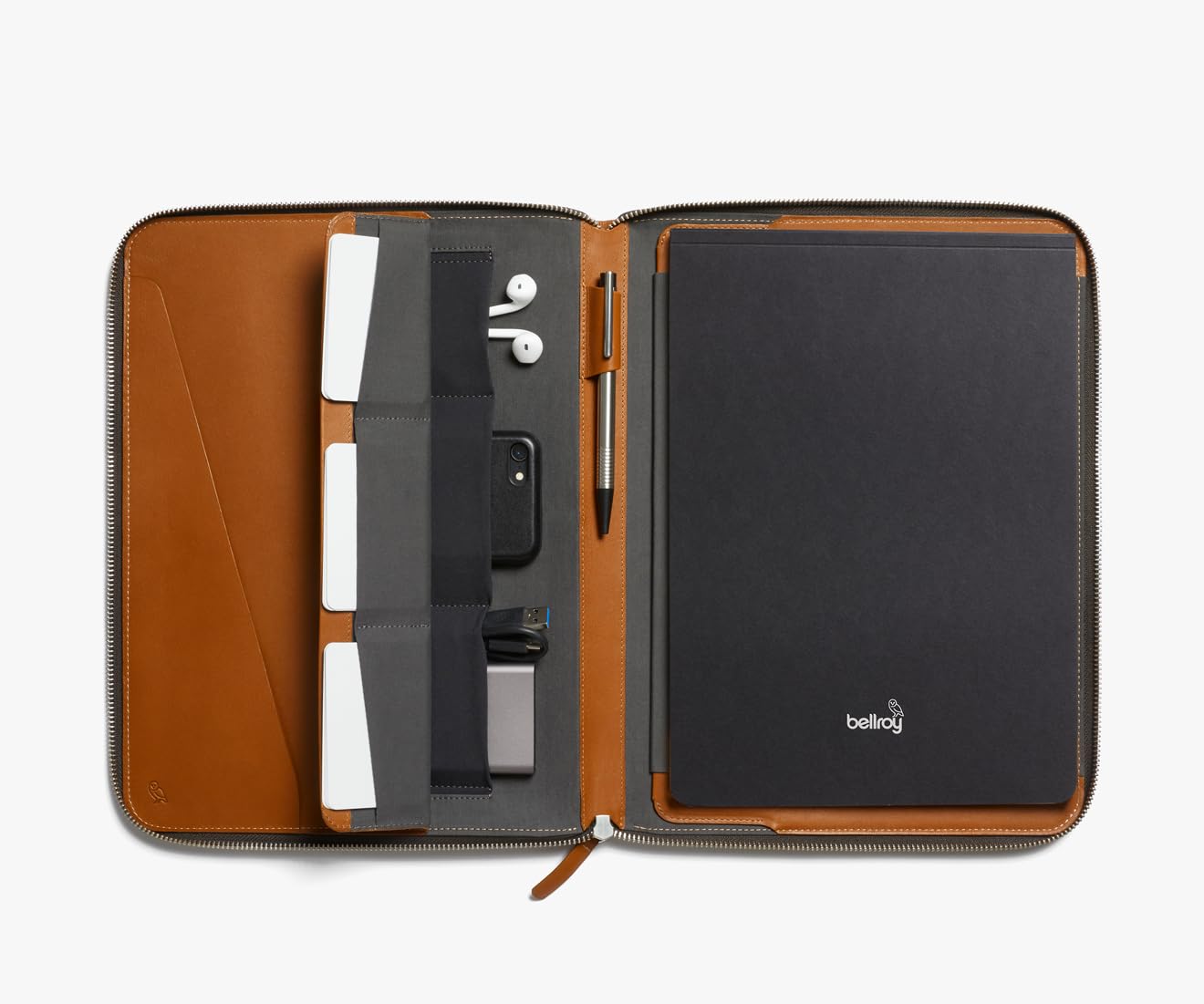 bellroy-work-folio-a4-porte-documents-cuir-caramel image 6