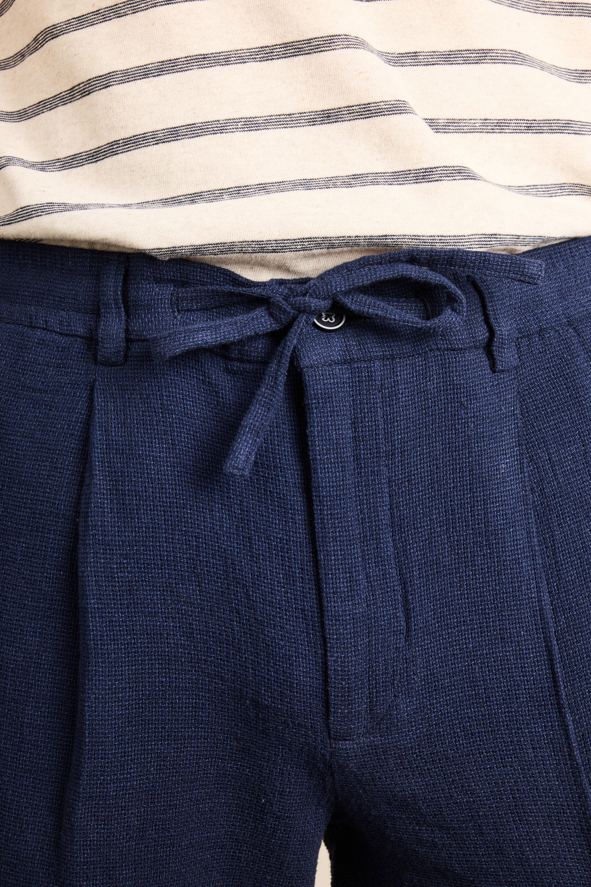 le-pantalon-bermuda-a-r-indigo-coton-lin-taille-lastiqu-e image 2