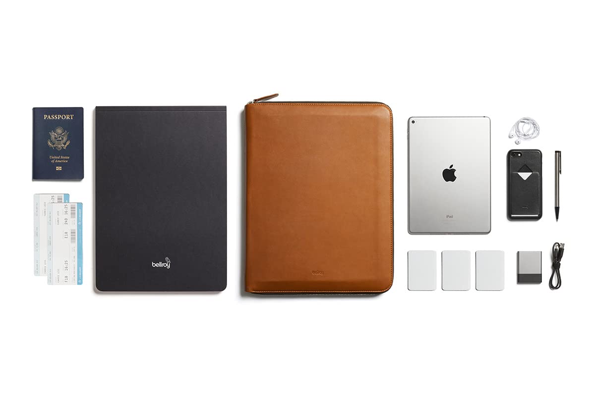 bellroy-work-folio-a4-porte-documents-cuir-caramel image 7