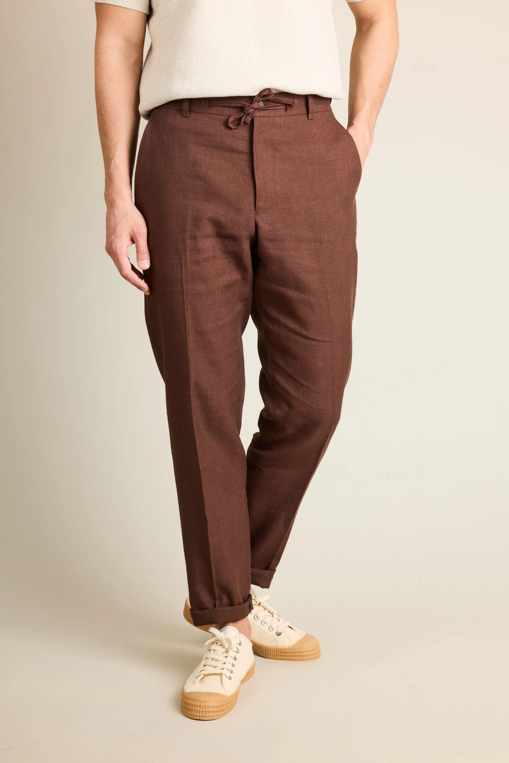 le-pantalon-chinos-homme-fm-lplc-4-pantalon-lin-b-ne-coton image 1
