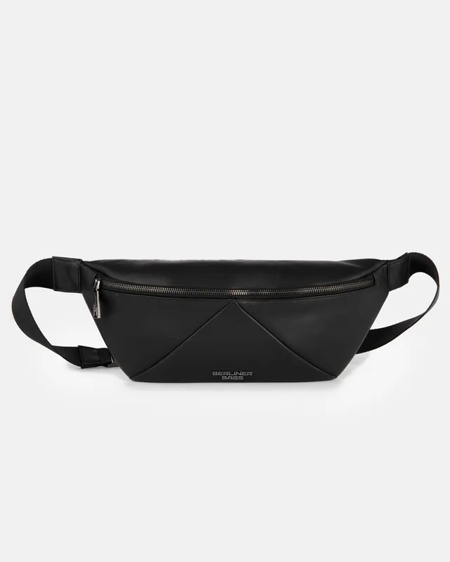 berliner-bags-feline-sac-banane-cuir-noir-crossbody image 1