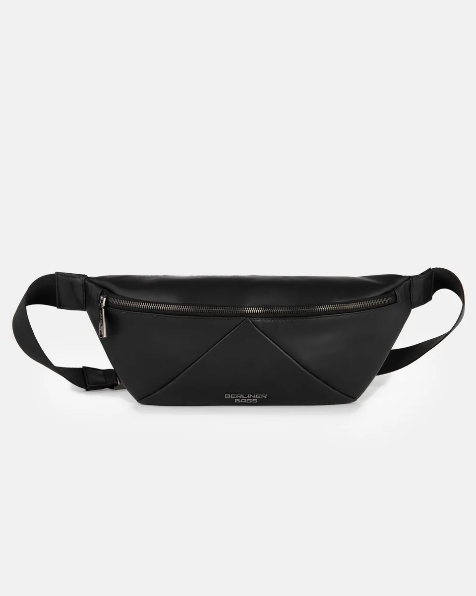 berliner-bags-feline-sac-banane-cuir-noir-crossbody image 1