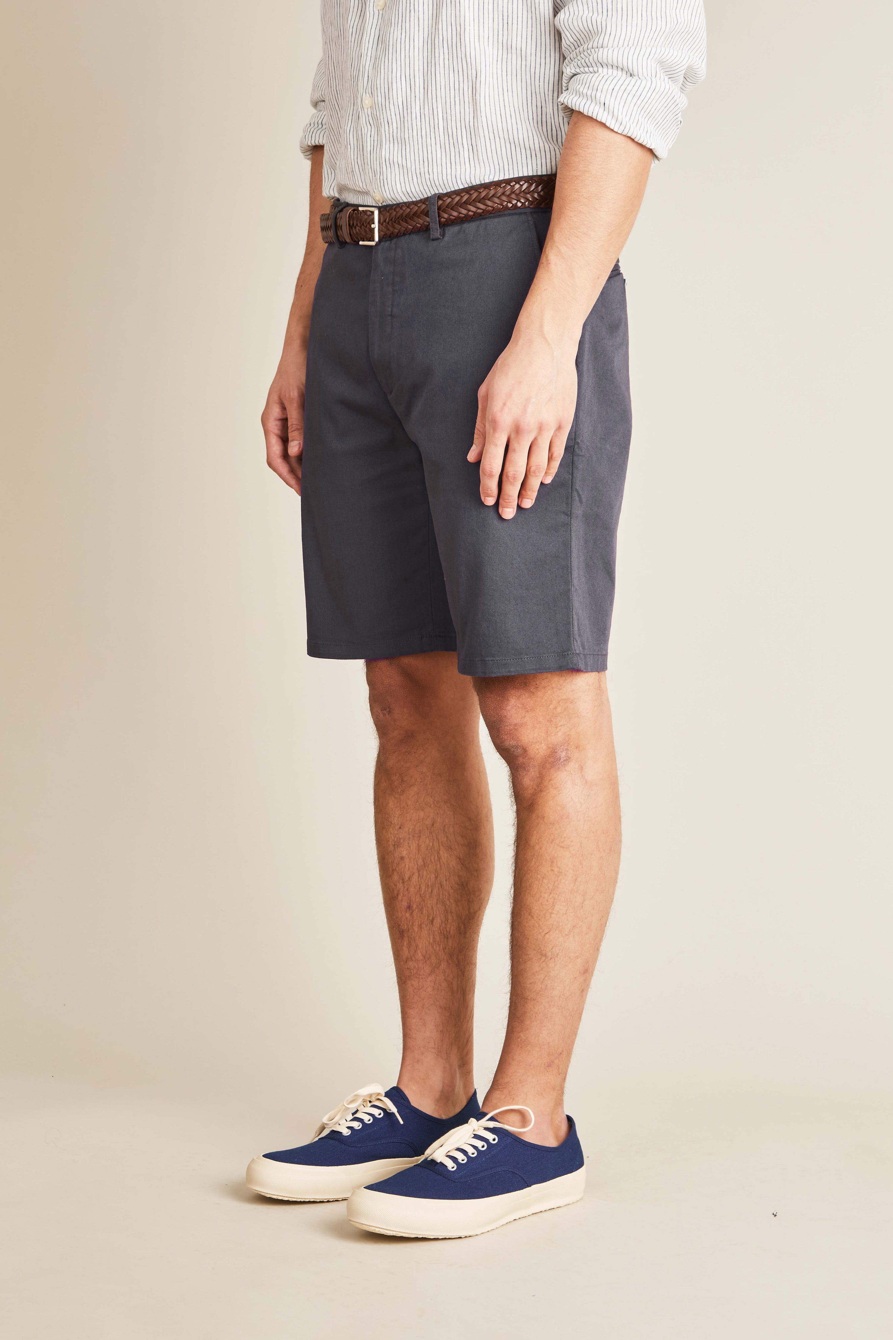 le-pantalon-bermudas-bermuda-gris-anthracite-coton image 5