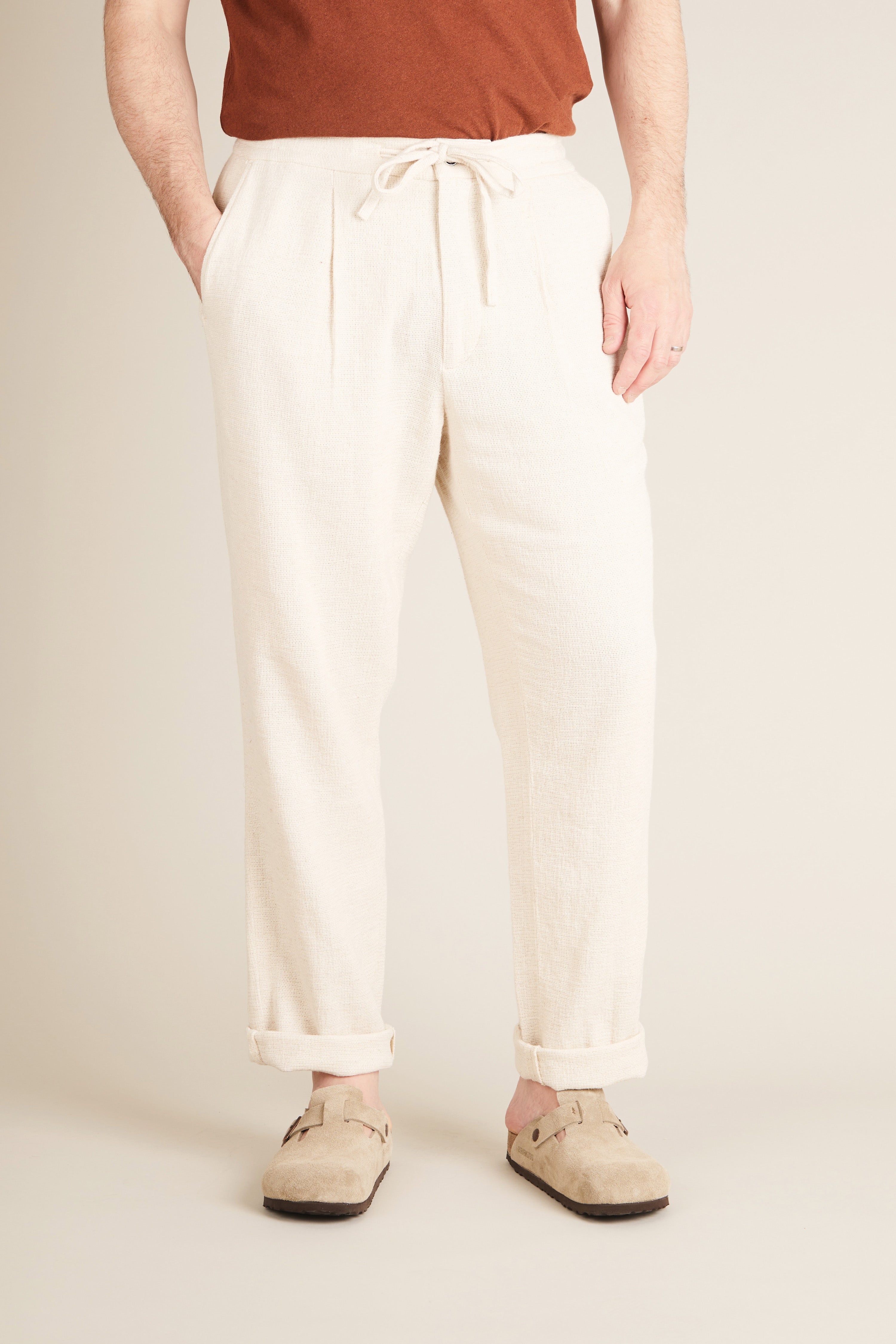 le-pantalon-jogpant-a-r-jogpant-cru-coton-lin image 1