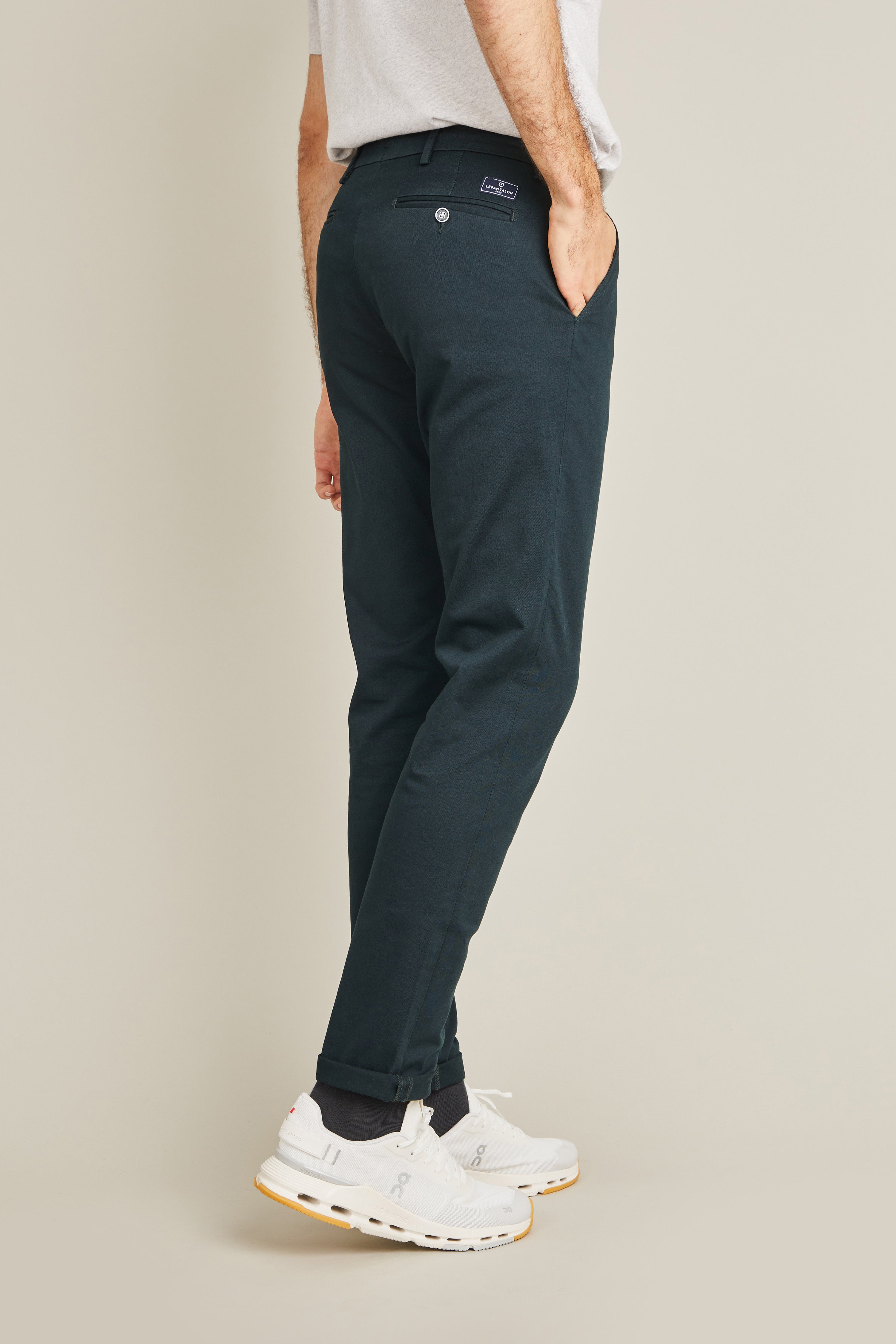 le-pantalon-chinos-homme-chino-vert-anglais-chino-coton-vert image 7