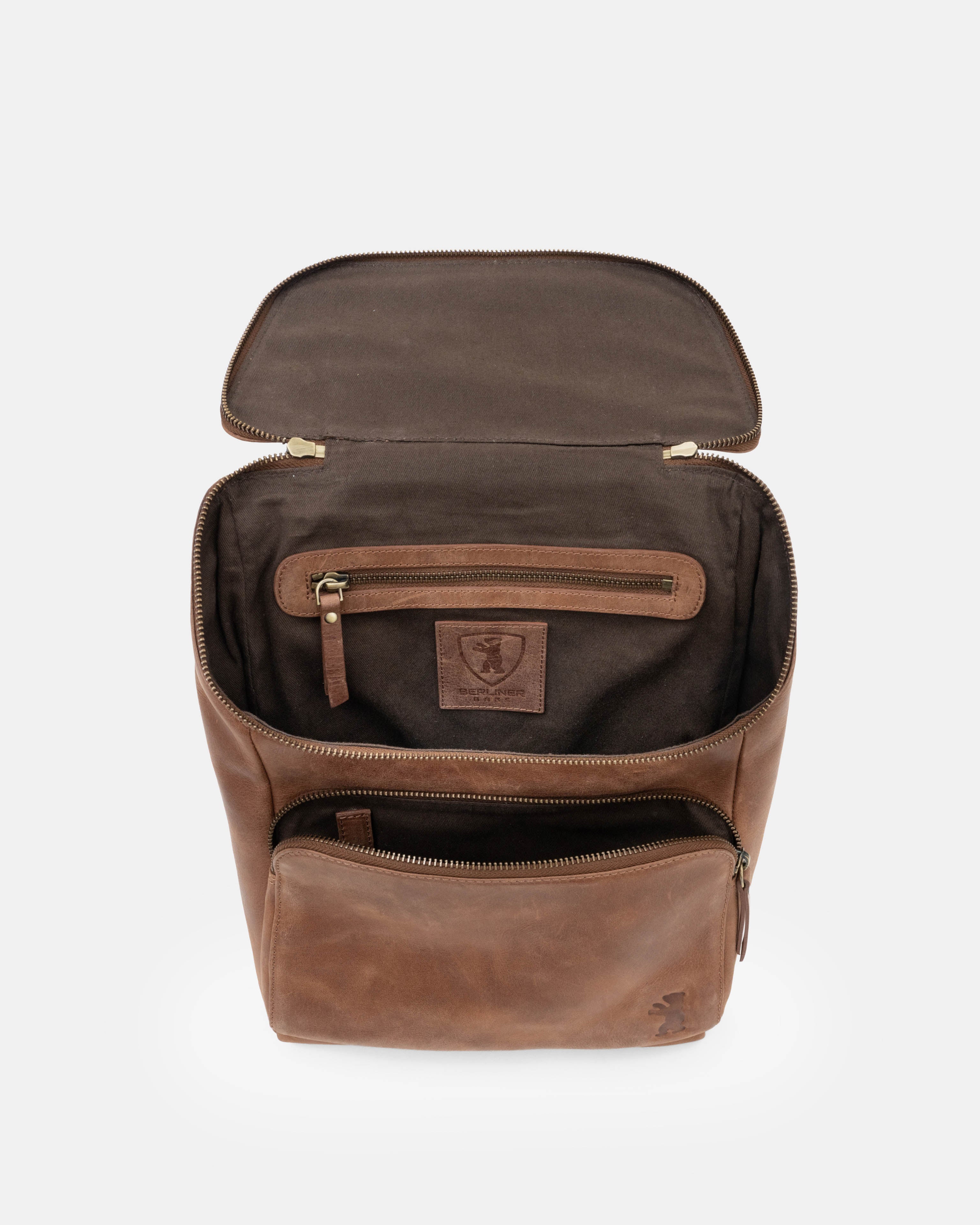 berliner-bags-sydney-sac-dos-cuir-camel image 4