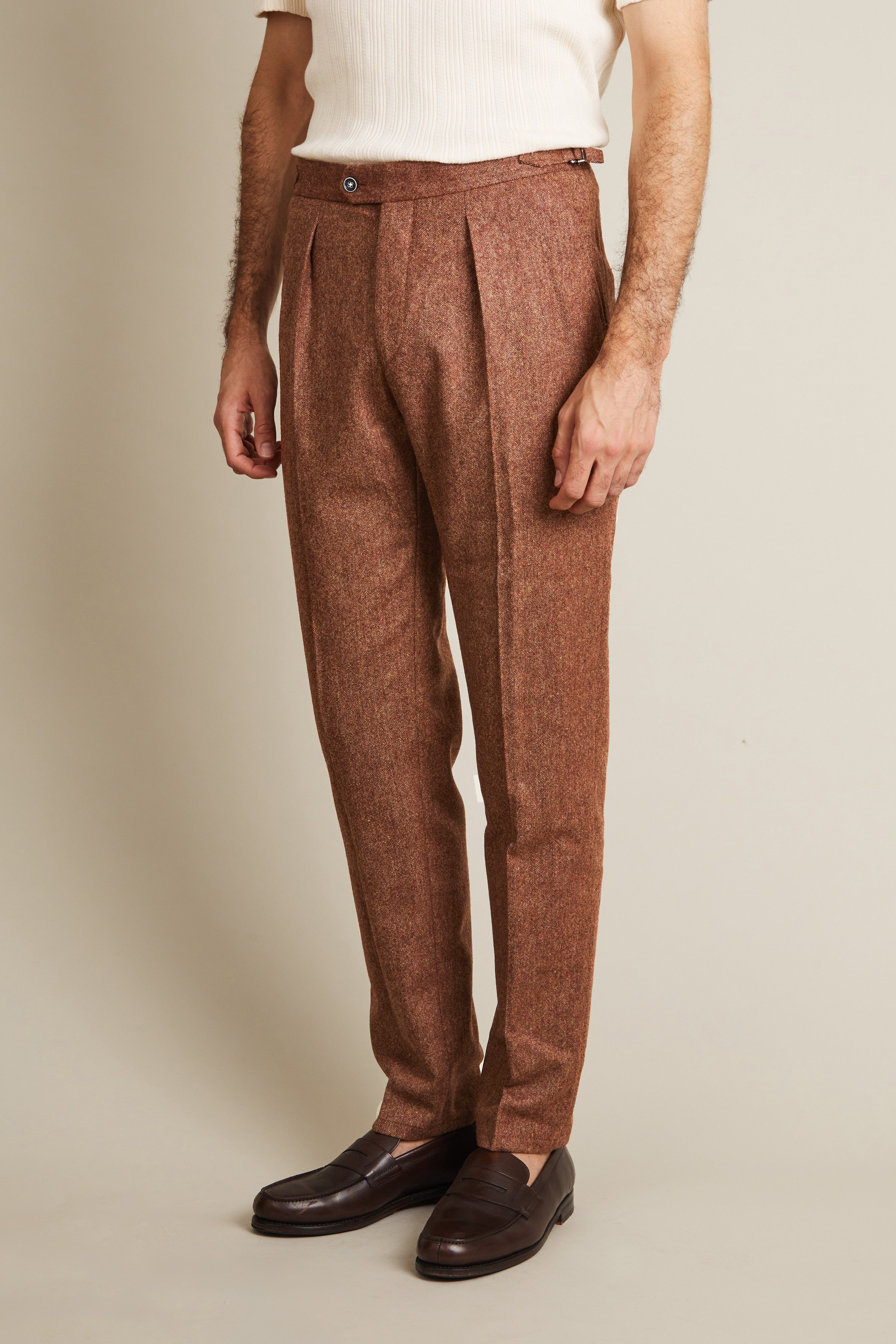 le-pantalon-flanelle-fm-lpfp-5-pantalon-laine-terracotta-pinces image 5