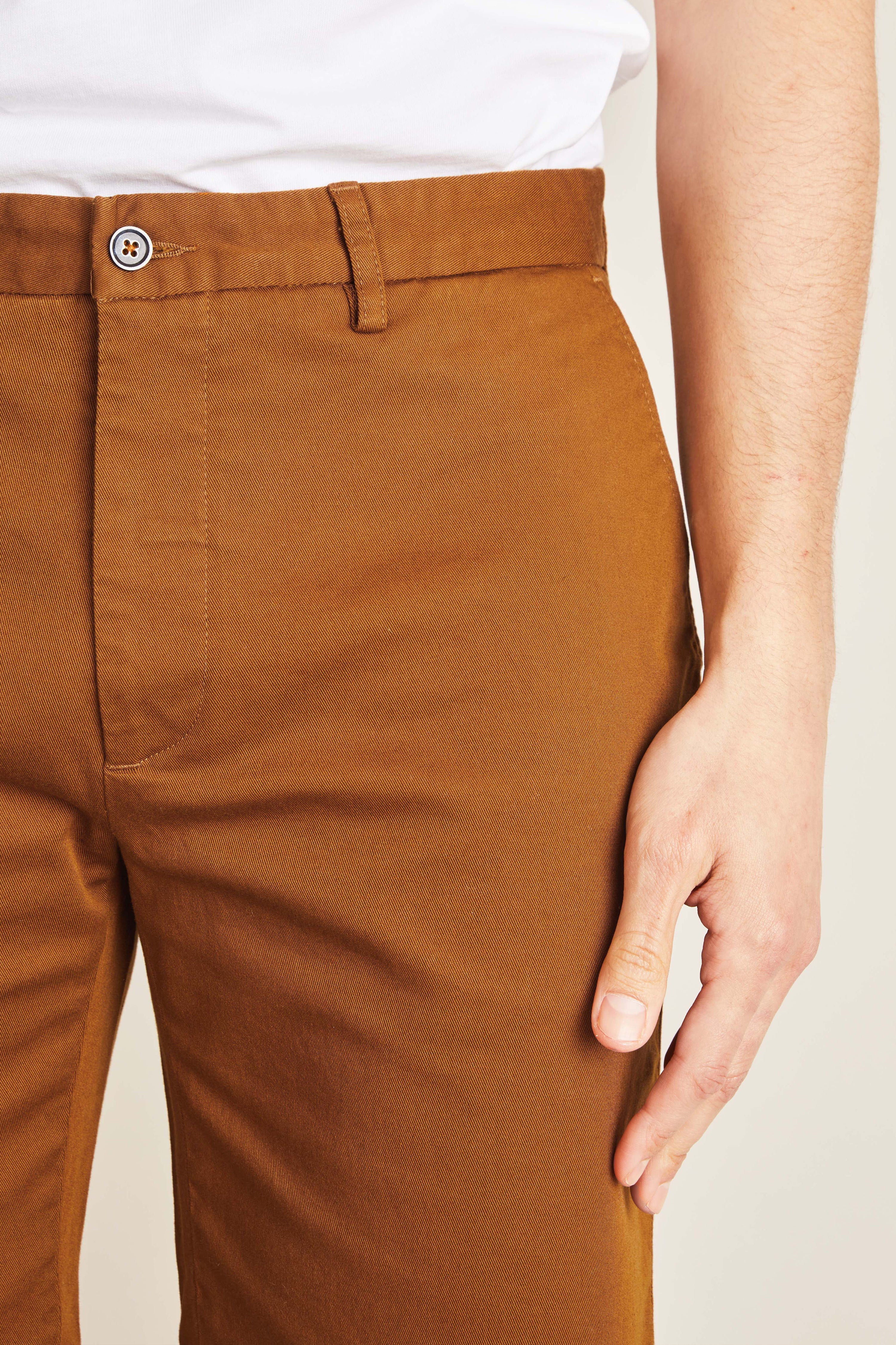 le-pantalon-bermudas-homme-bermuda-camel-short-beige-coton image 2
