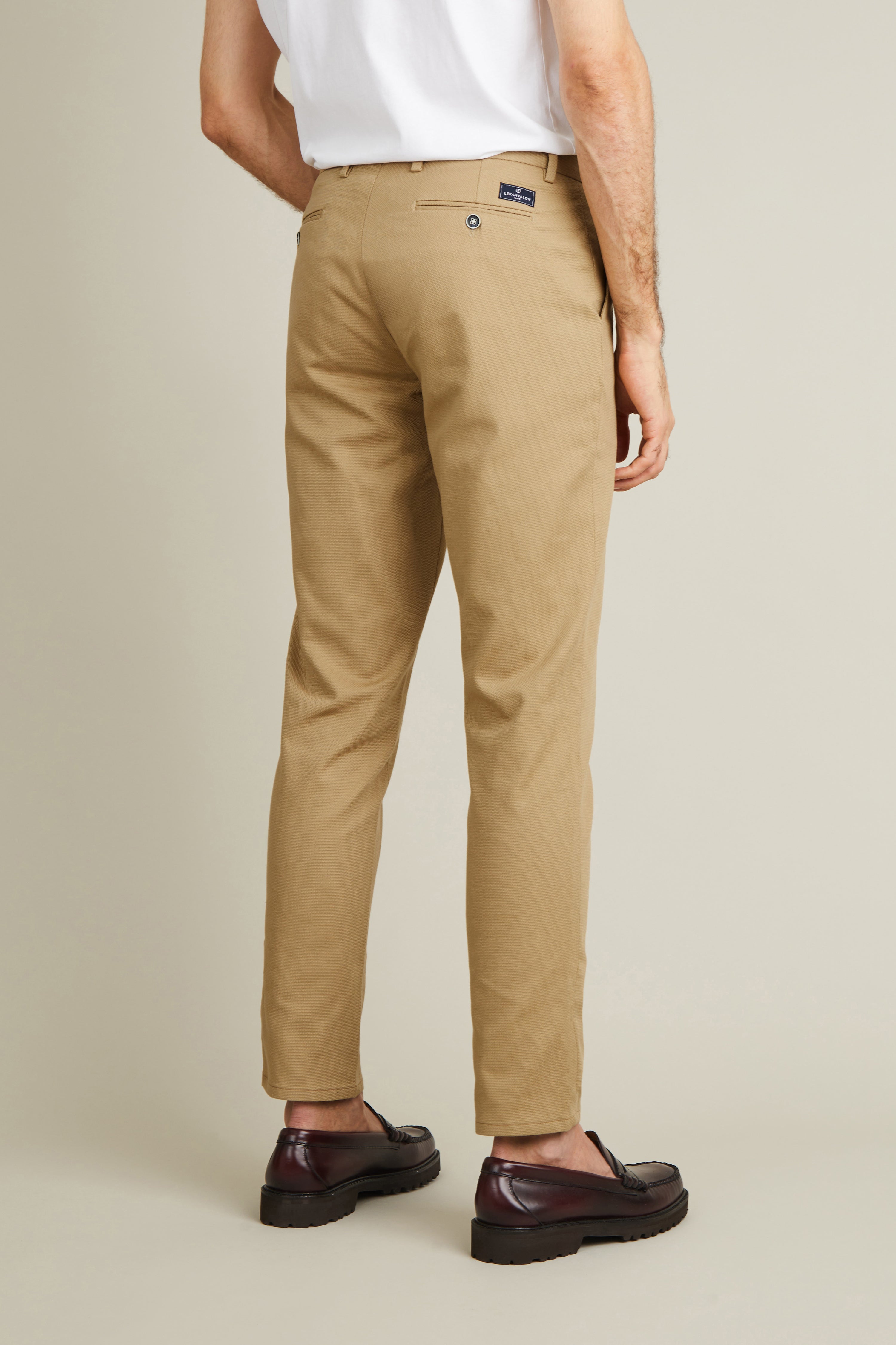 le-pantalon-textur-beige-chino-homme-42-coton-stretch image 4