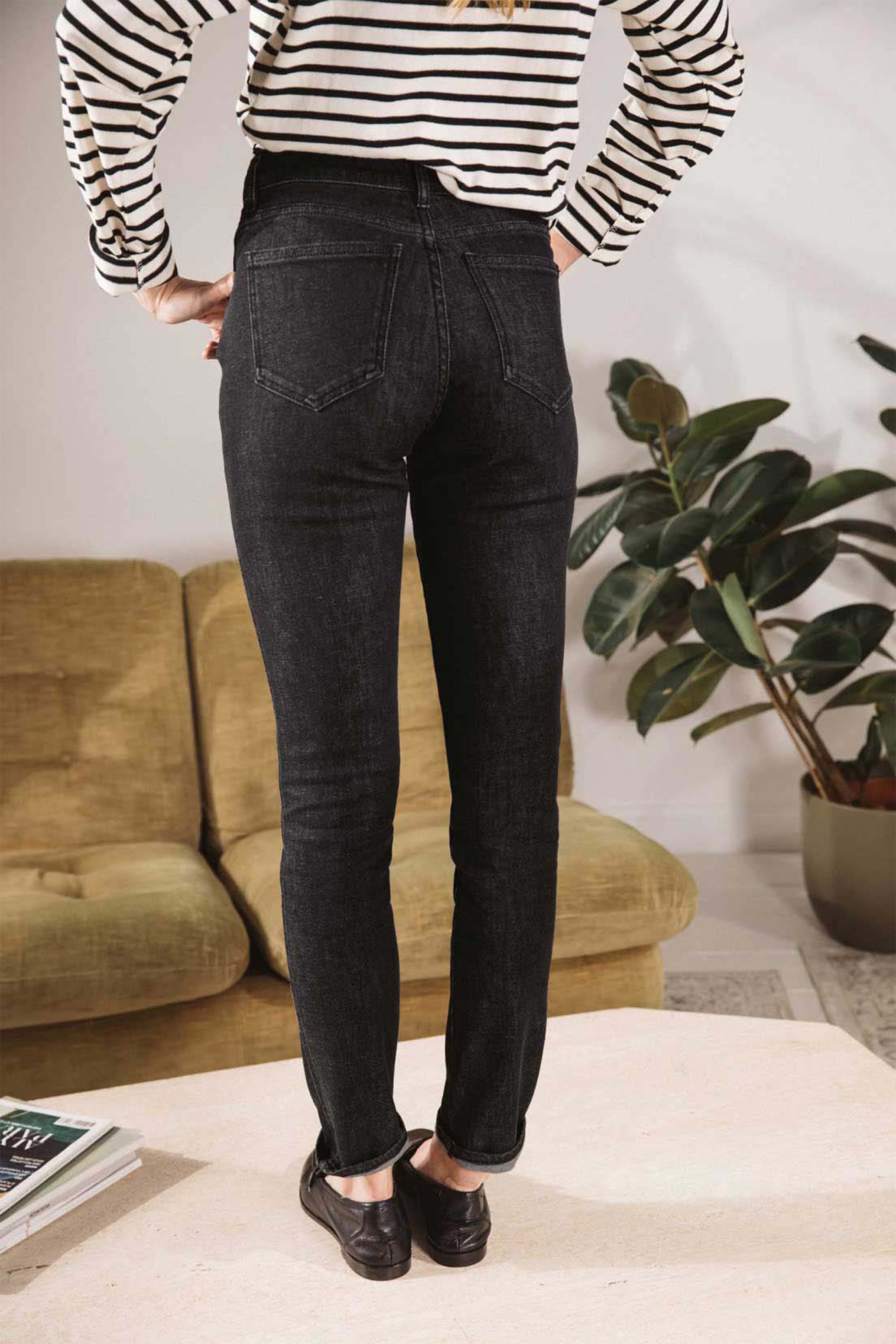 le-pantalon-jeans-homme-jean-slim-vintage-noir-stretch-recycl image 5