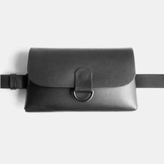 darksails-sac-banane-cuir-noir-sur-mesure-ceinture image 2