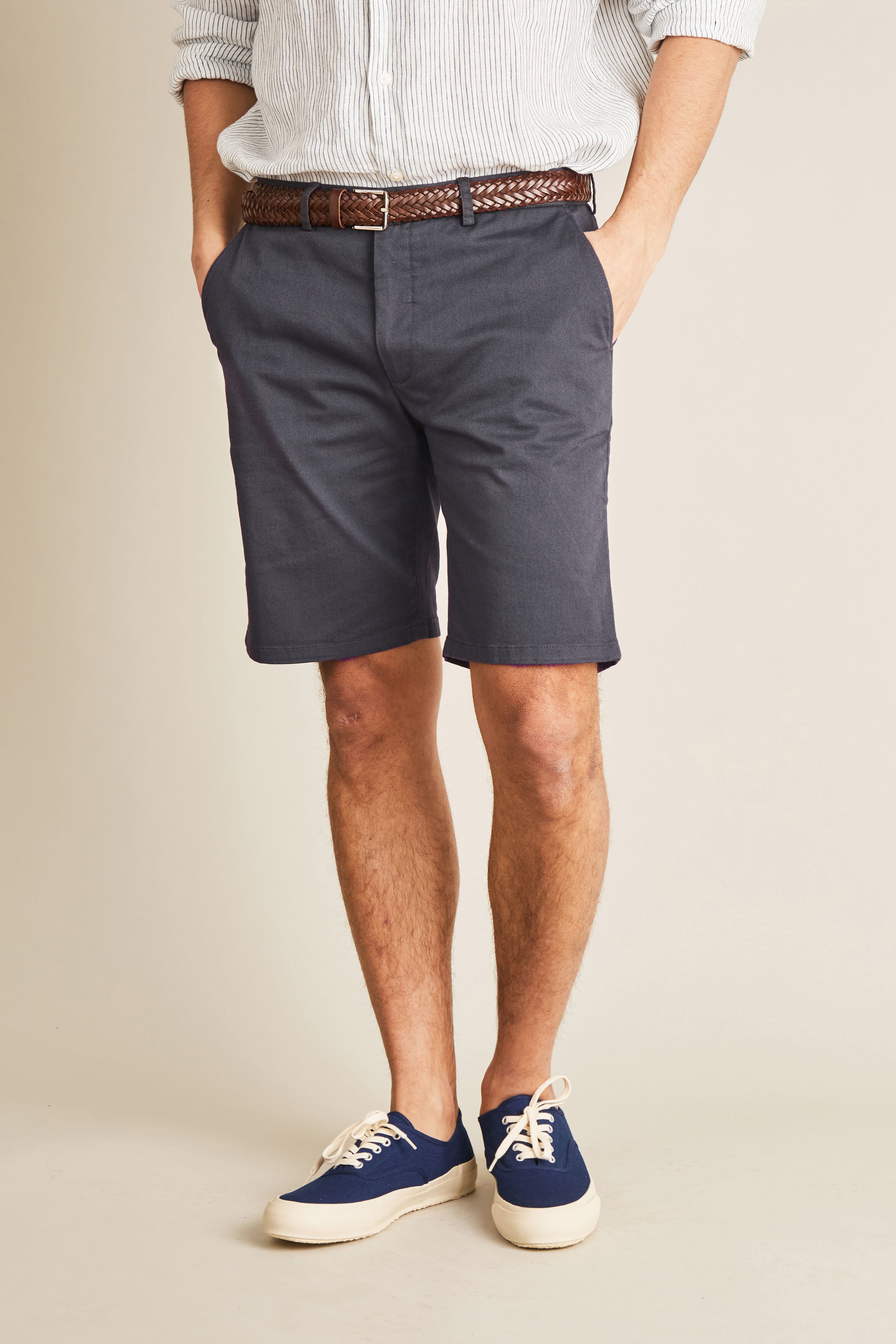 le-pantalon-bermudas-bermuda-gris-anthracite-coton image 1