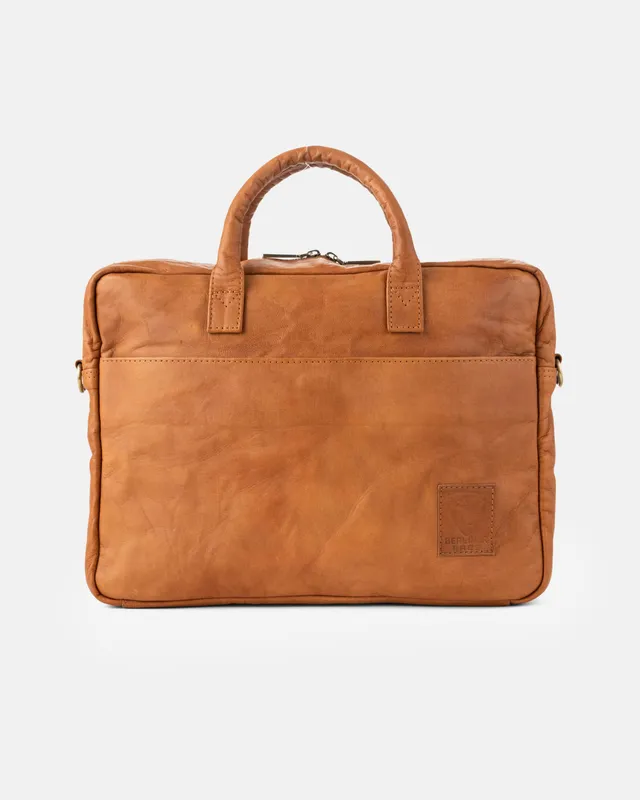 berliner-bags-madrid-2-0-sacoche-cuir-marron image 1