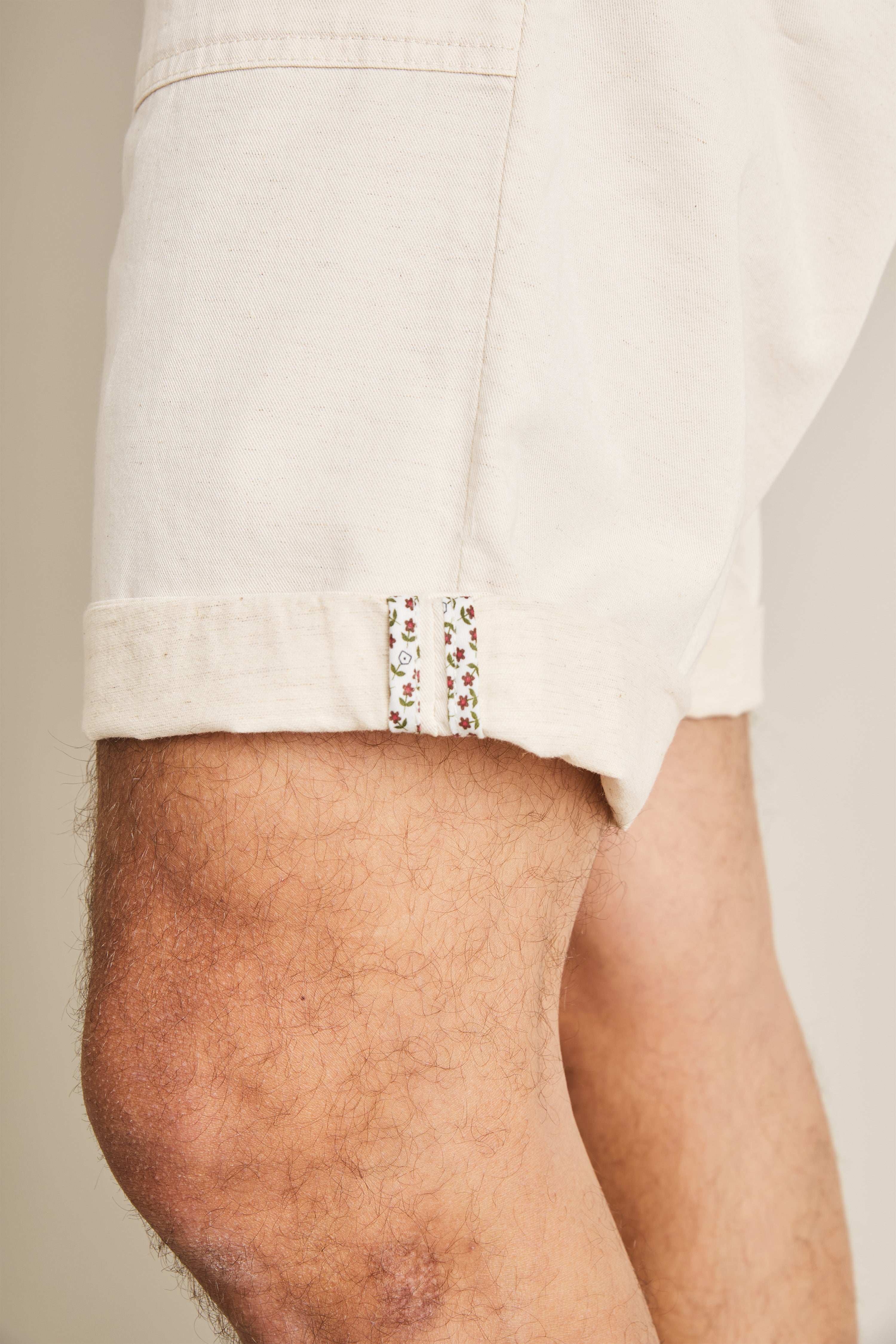 le-pantalon-fatigue-short-cru-short-homme-coton-lin image 3