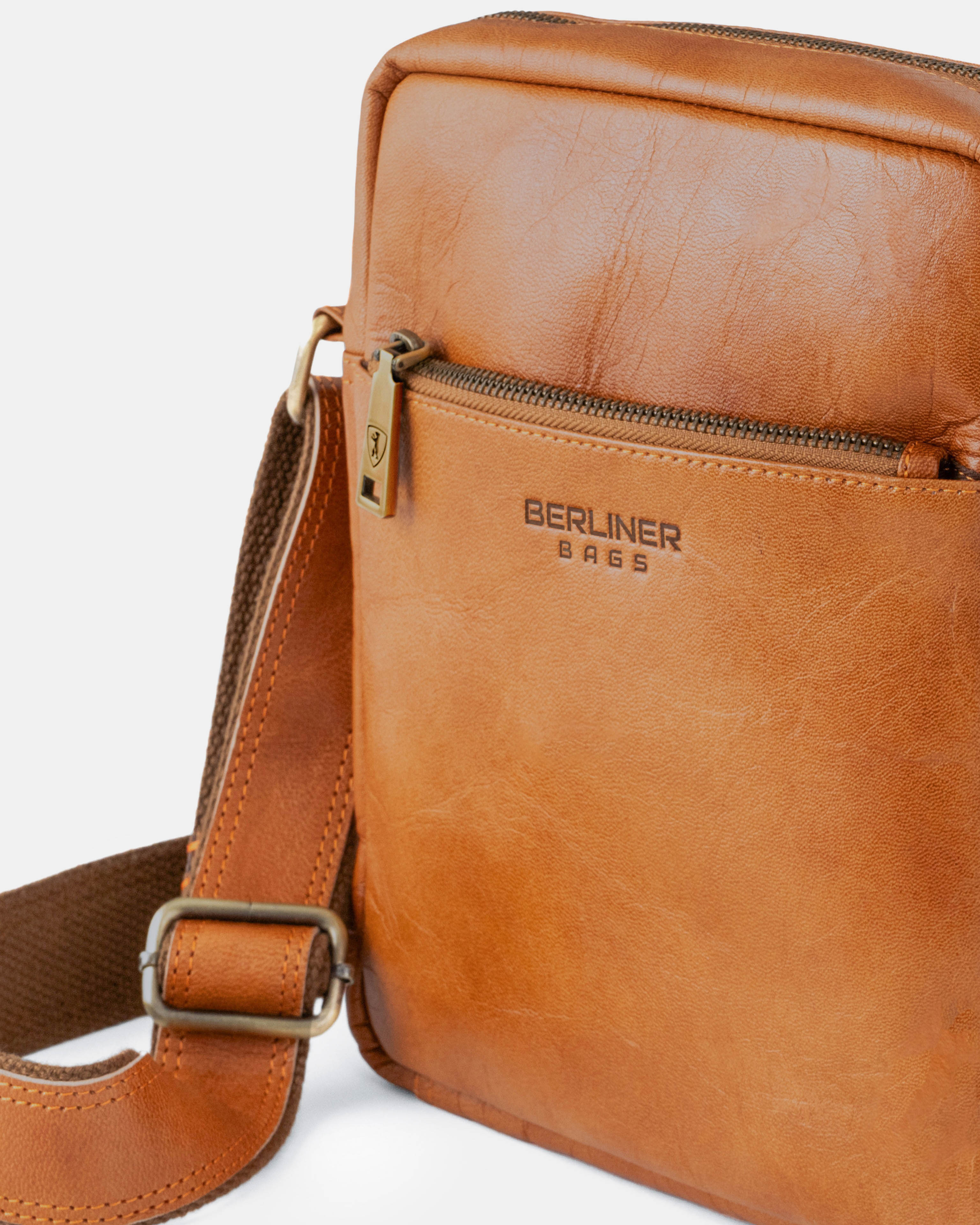 berliner-bags-tom-m-sac-bandouli-re-homme-marron-vintage image 7