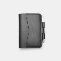 darksails-prot-ge-carnet-cuir-noir-boucle-stylo-passeport image 4