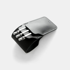 darksails-essentiel-edc-tui-3-stylos-cuir-noir-selle image 2