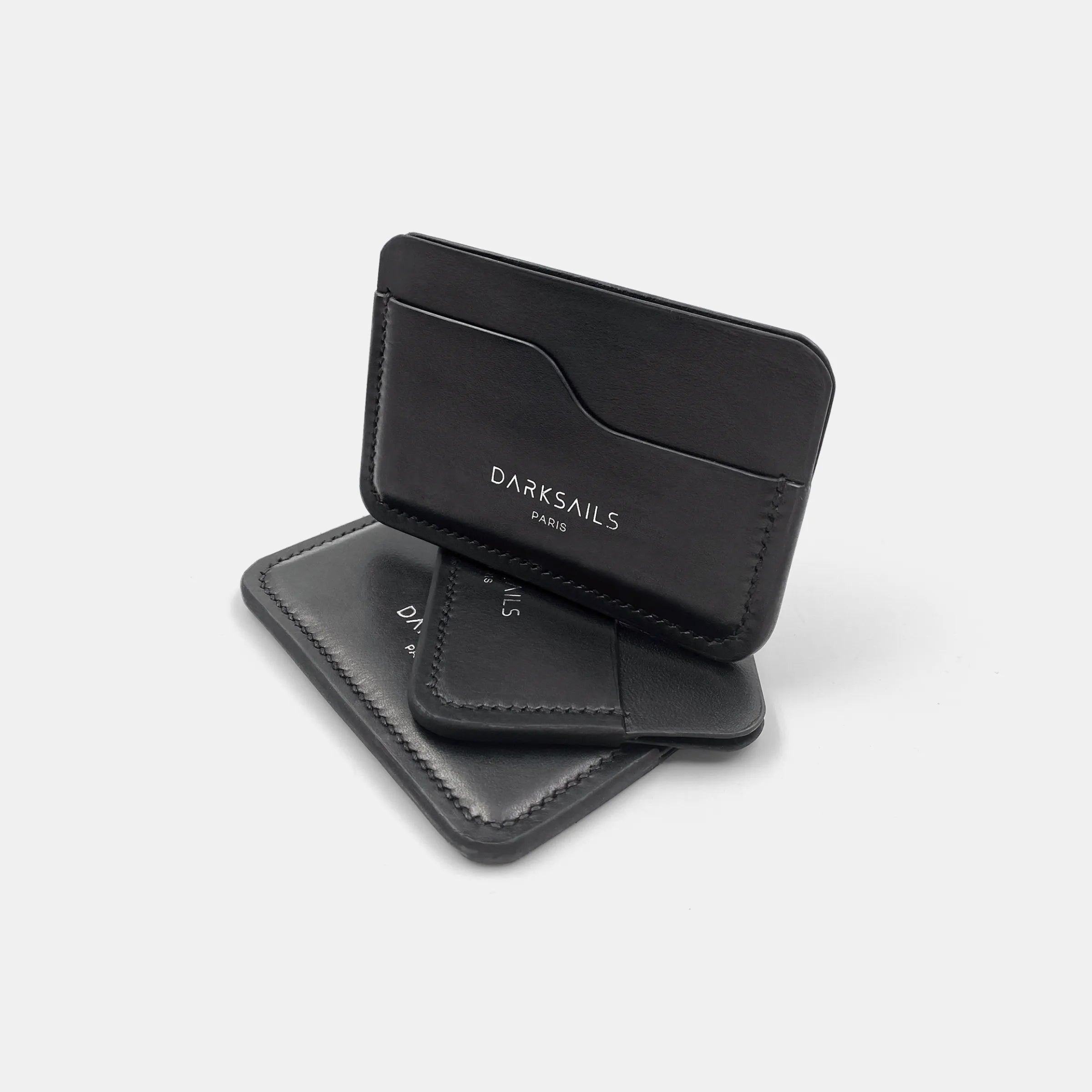 darksails-porte-cartes-compact-cuir-noir-2-poches-billets image 2