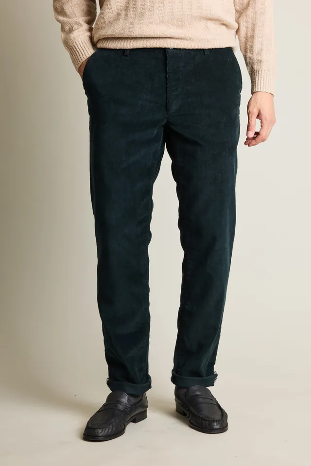 le-pantalon-velours-vert-anglais-chino-velours-coton image 1